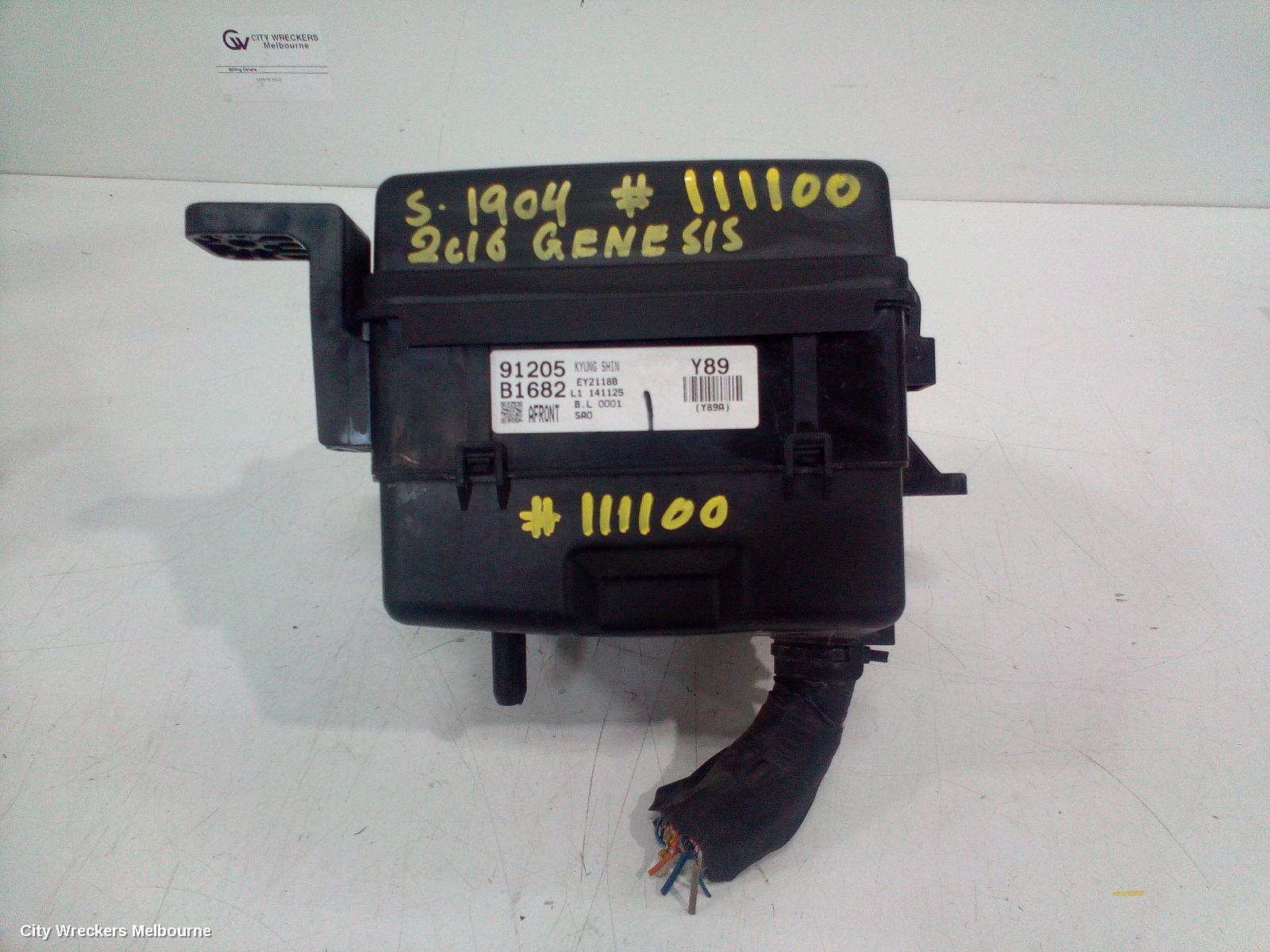 HYUNDAI GENESIS FUSE BOX, ENGINE BAY (LH SIDE), DH, 11/2014 - 01/2018