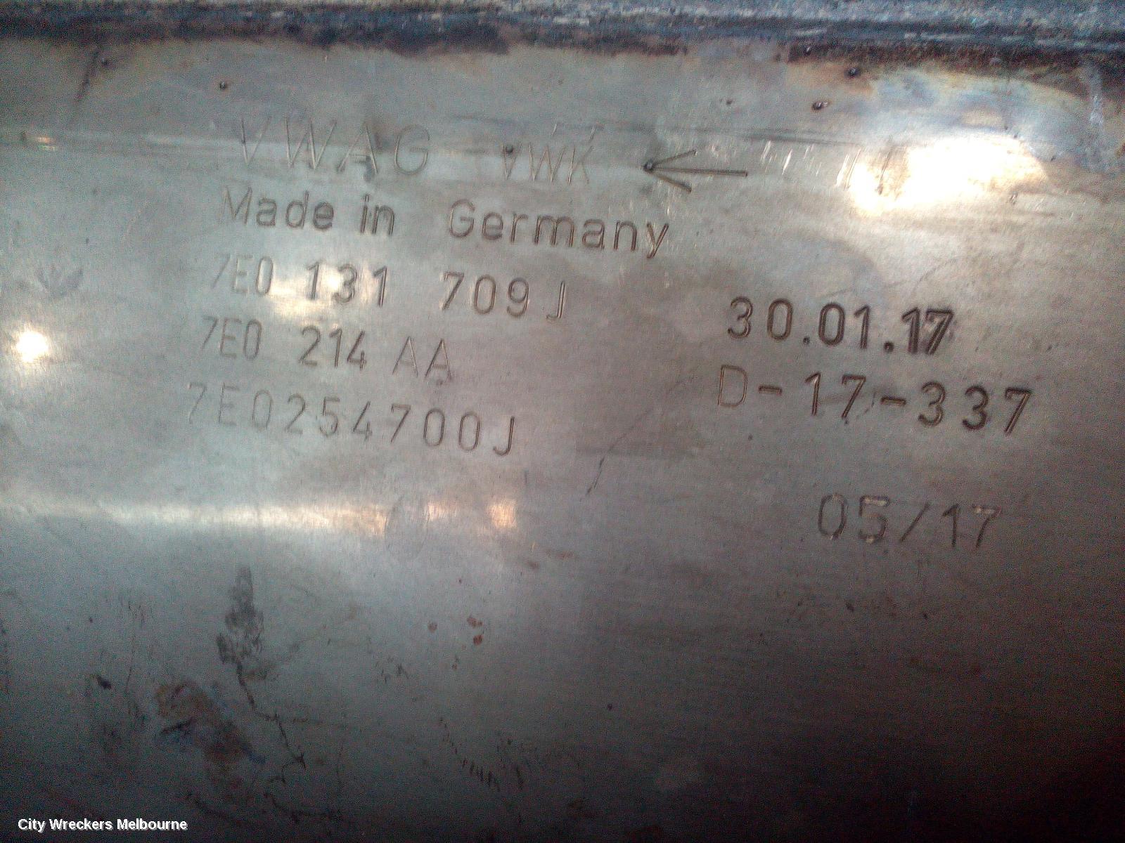 VOLKSWAGEN TRANSPORTER PARTICULATE FILTER/DPF, DIESEL, 2.0, CAAC CODE, T6, 07/2015 ONWARDS