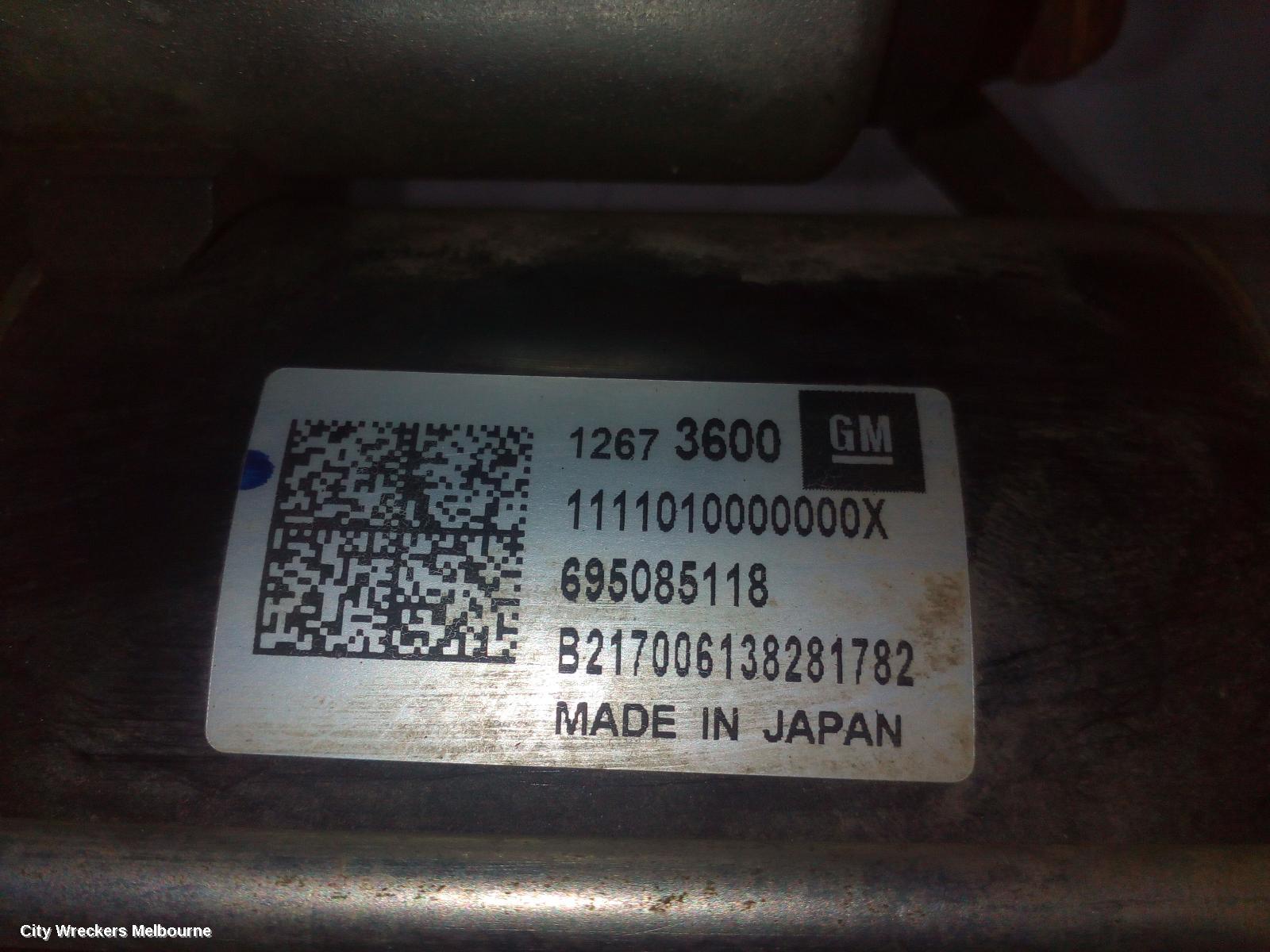 HOLDEN ASTRA STARTER, PETROL, 1.4, TURBO, BK-BL, 09/2016 - 12/2020