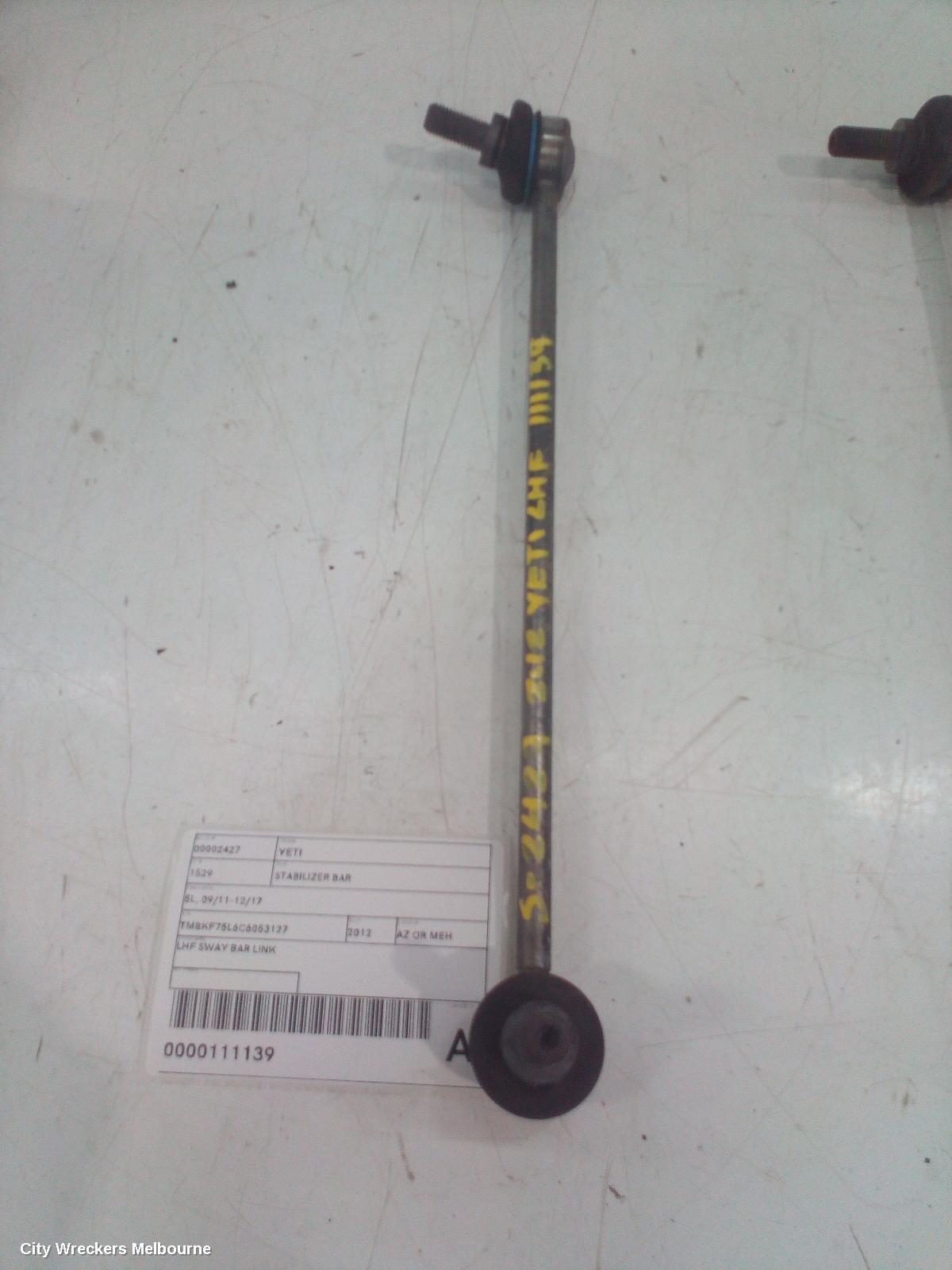 SKODA YETI STABILISER BAR, 5L, 07/2011 - 12/2017