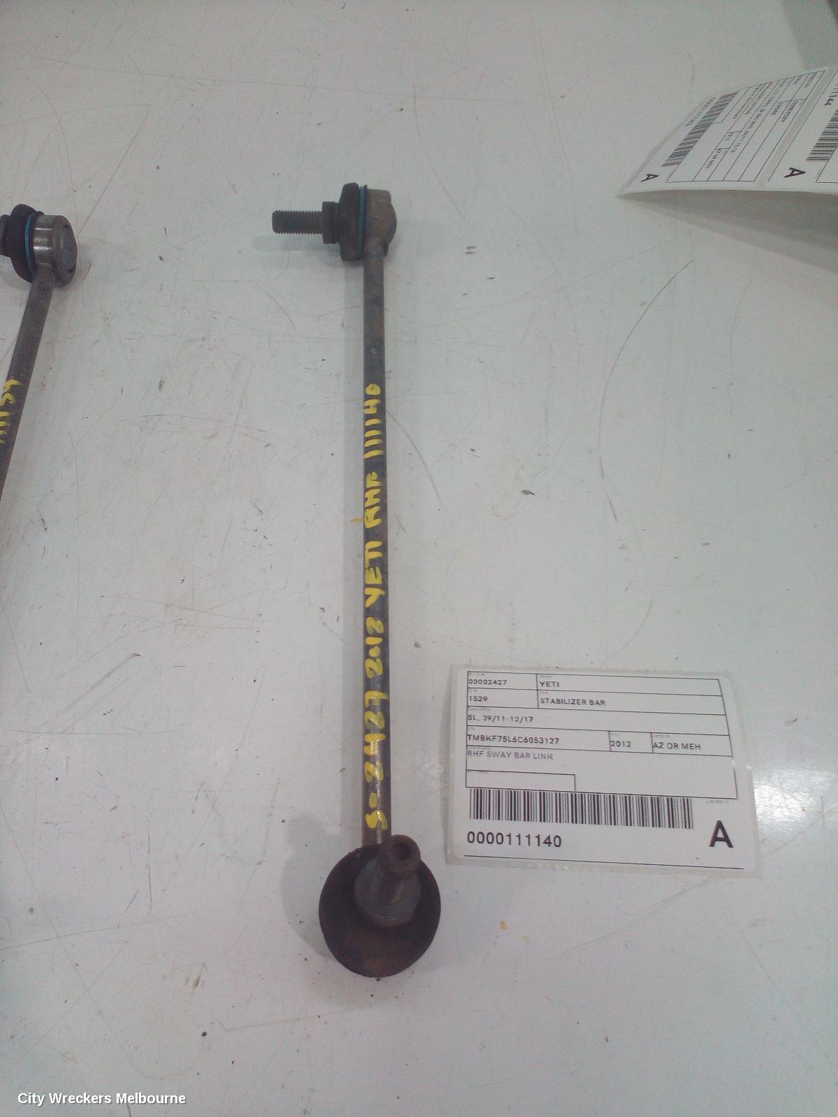 SKODA YETI STABILISER BAR, 5L, 07/2011 - 12/2017