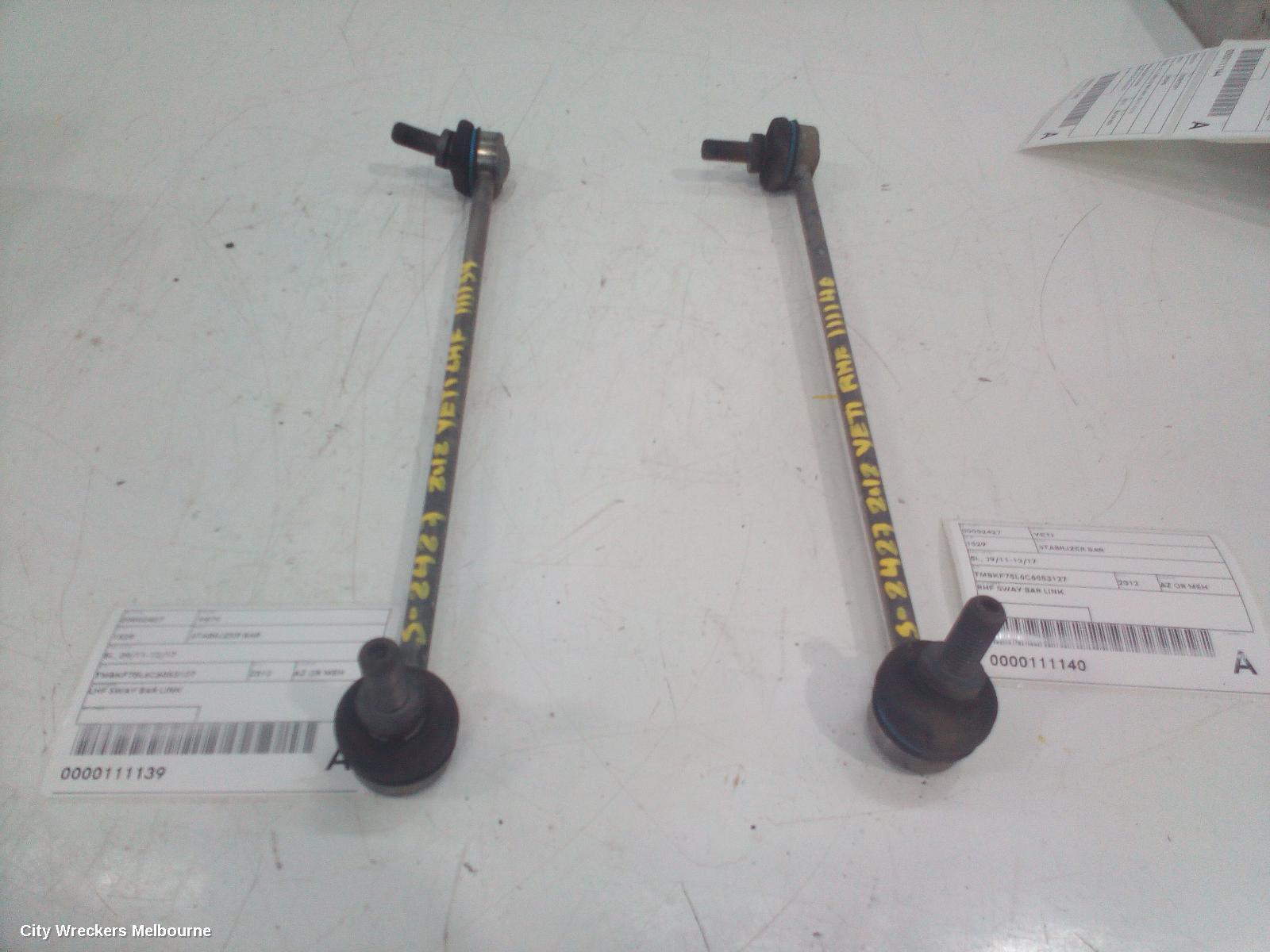 SKODA YETI STABILISER BAR, 5L, 07/2011 - 12/2017