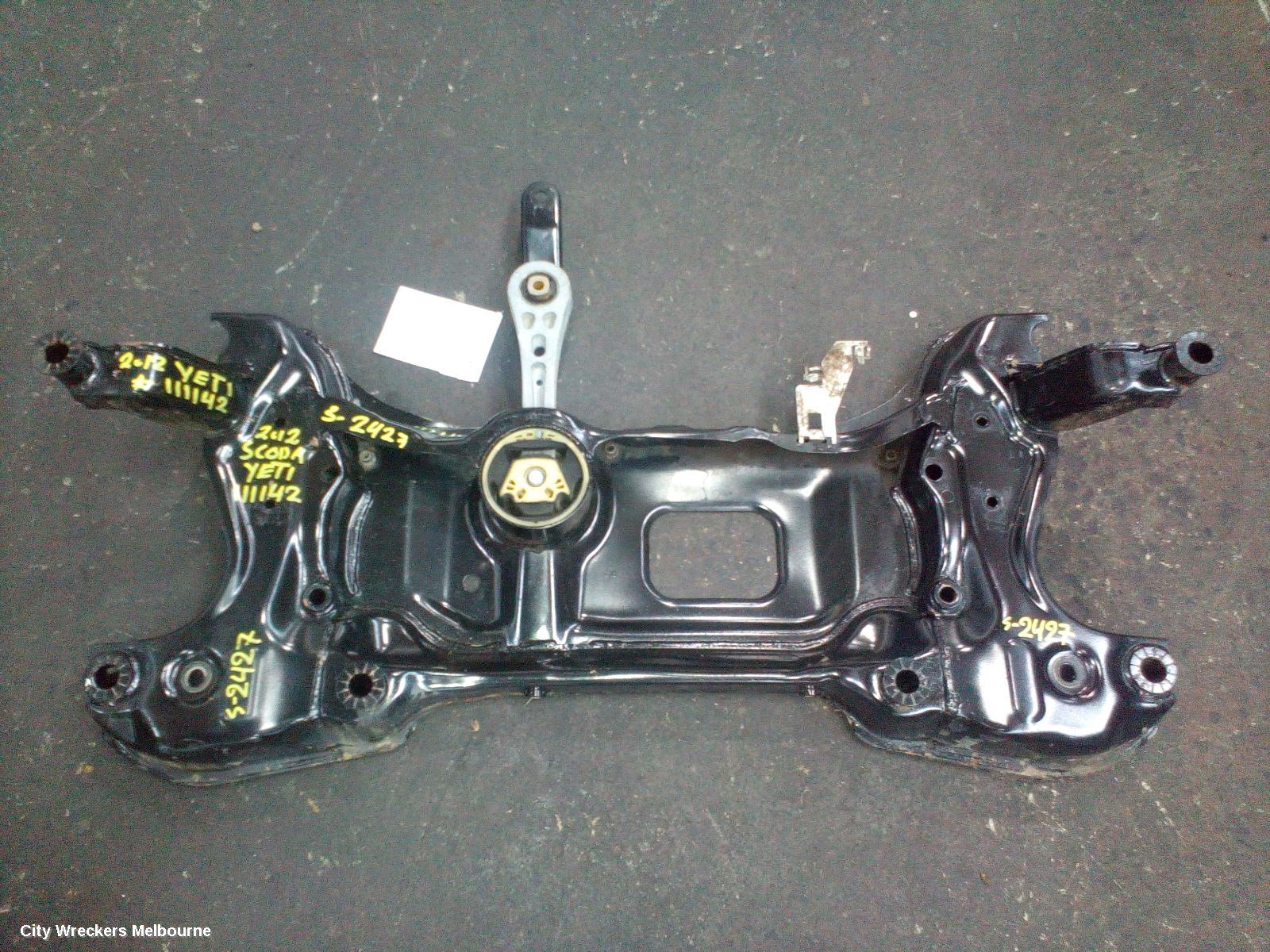 SKODA YETI FRT XMEMBER/CRADLE, 5L, 09/2011 - 12/2017