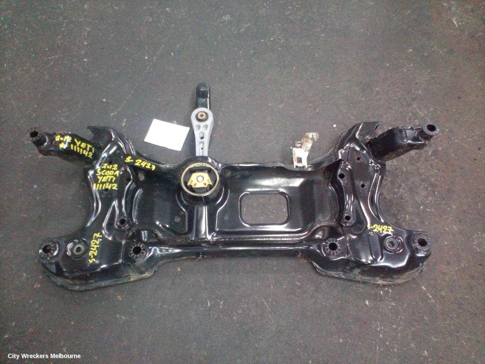 SKODA YETI FRT XMEMBER/CRADLE, 5L, 09/2011 - 12/2017