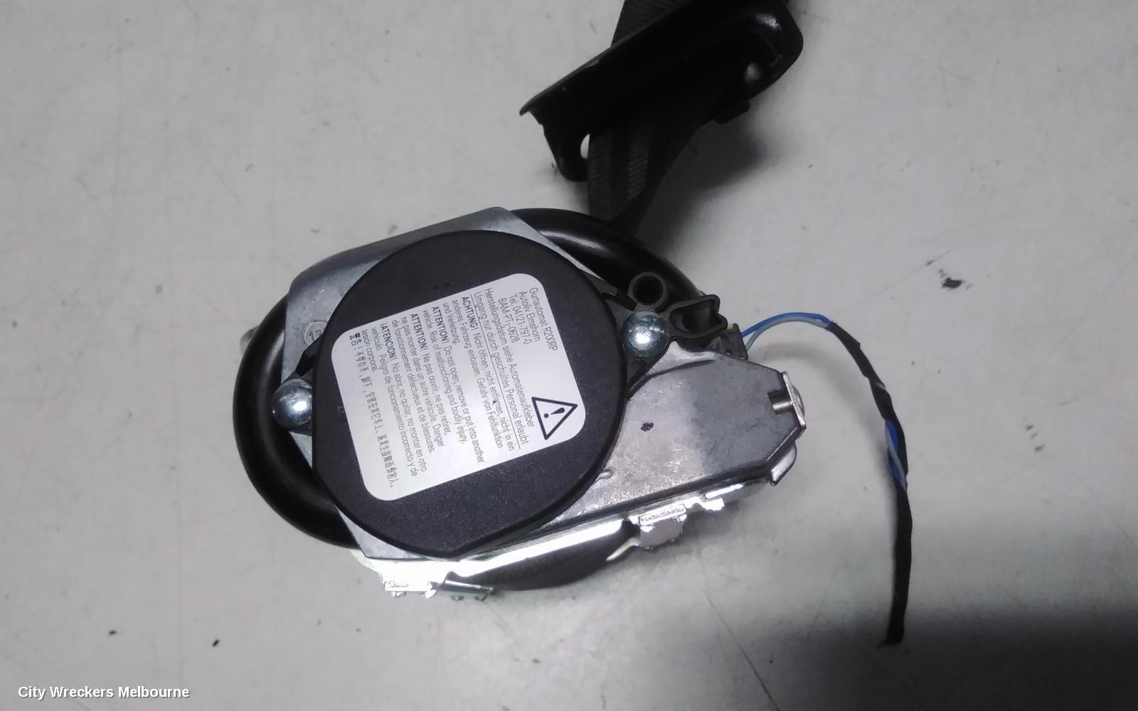 VOLKSWAGEN GOLF SEATBELT/STALK, LH FRONT, SEAT BELT ONLY, CABRIO, GEN  6, 02/2009 - 01/2016