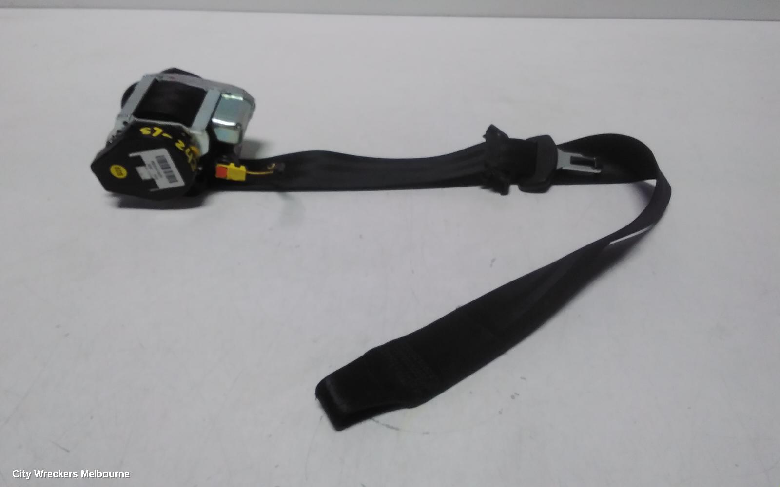 VOLKSWAGEN GOLF SEATBELT/STALK, RH REAR, SEAT BELT ONLY, CABRIO, GEN  6, 02/2009 - 01/2016