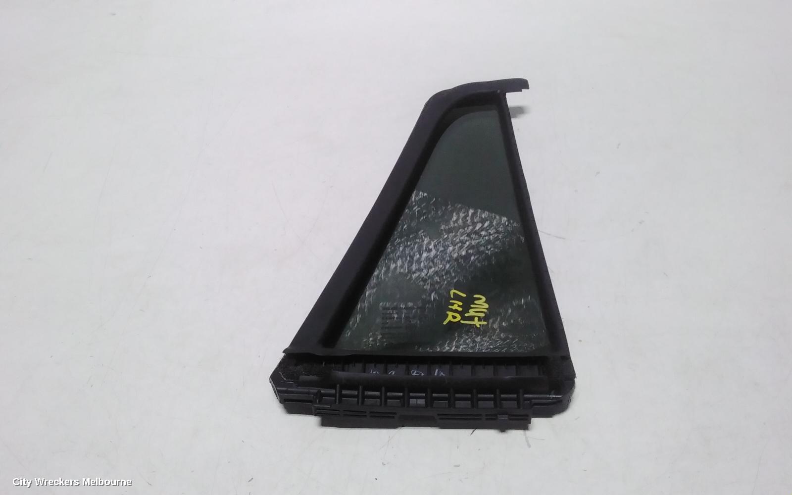 ISUZU MU-X LEFT REAR 1/4 DOOR GLASS, 2ND GEN, 03/2021 ONWARDS
