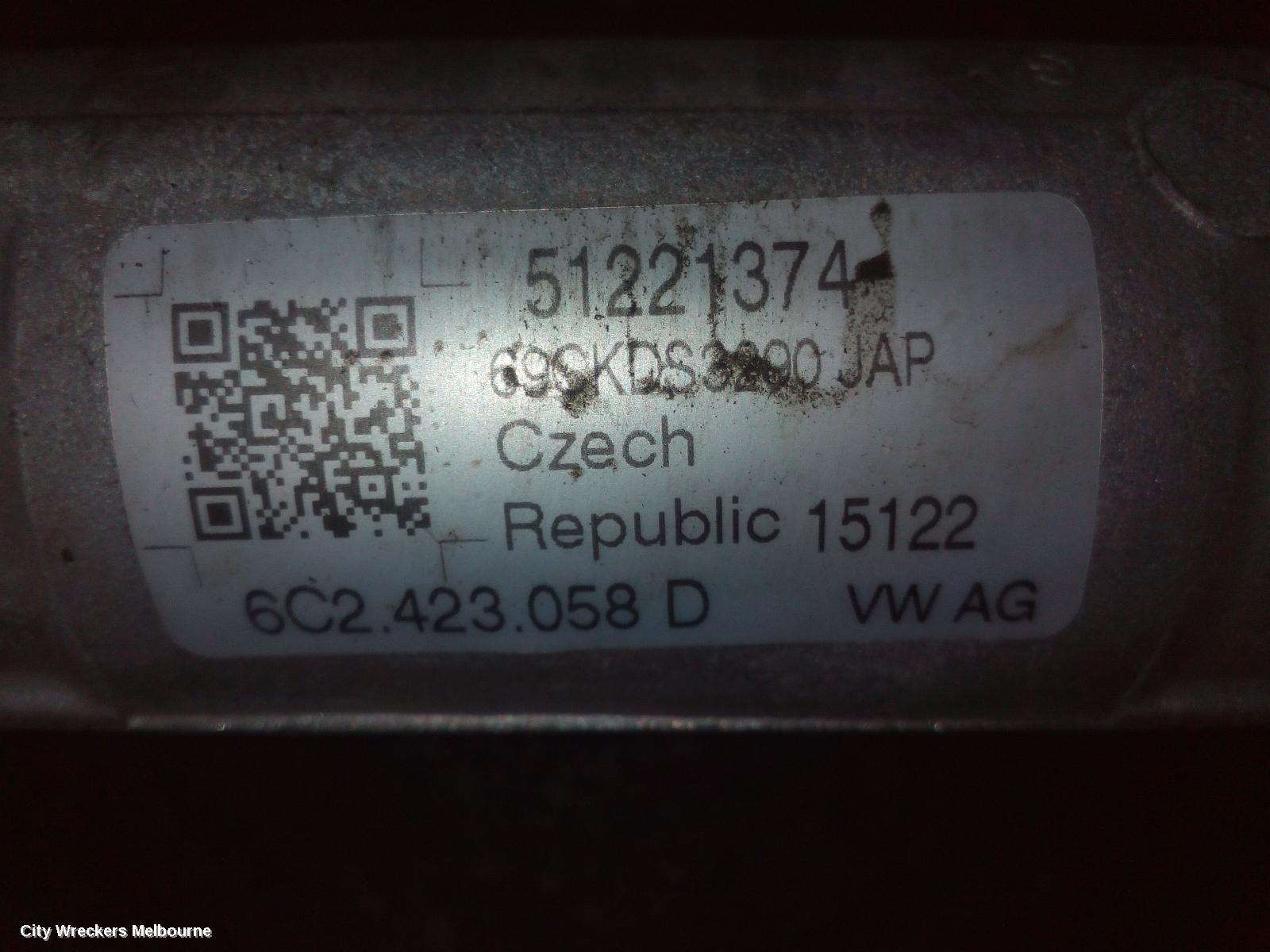 VOLKSWAGEN POLO STEERING BOX/RACK, 6R, 05/2014 - 09/2017