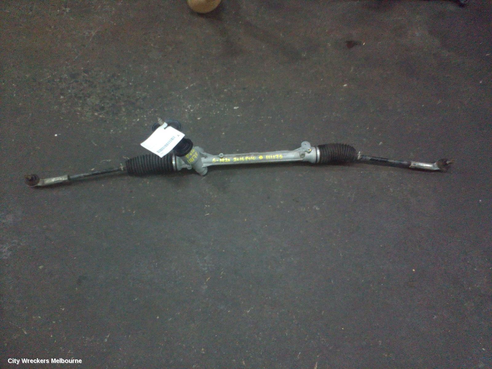 VOLKSWAGEN POLO STEERING BOX/RACK, 6R, 05/2014 - 09/2017