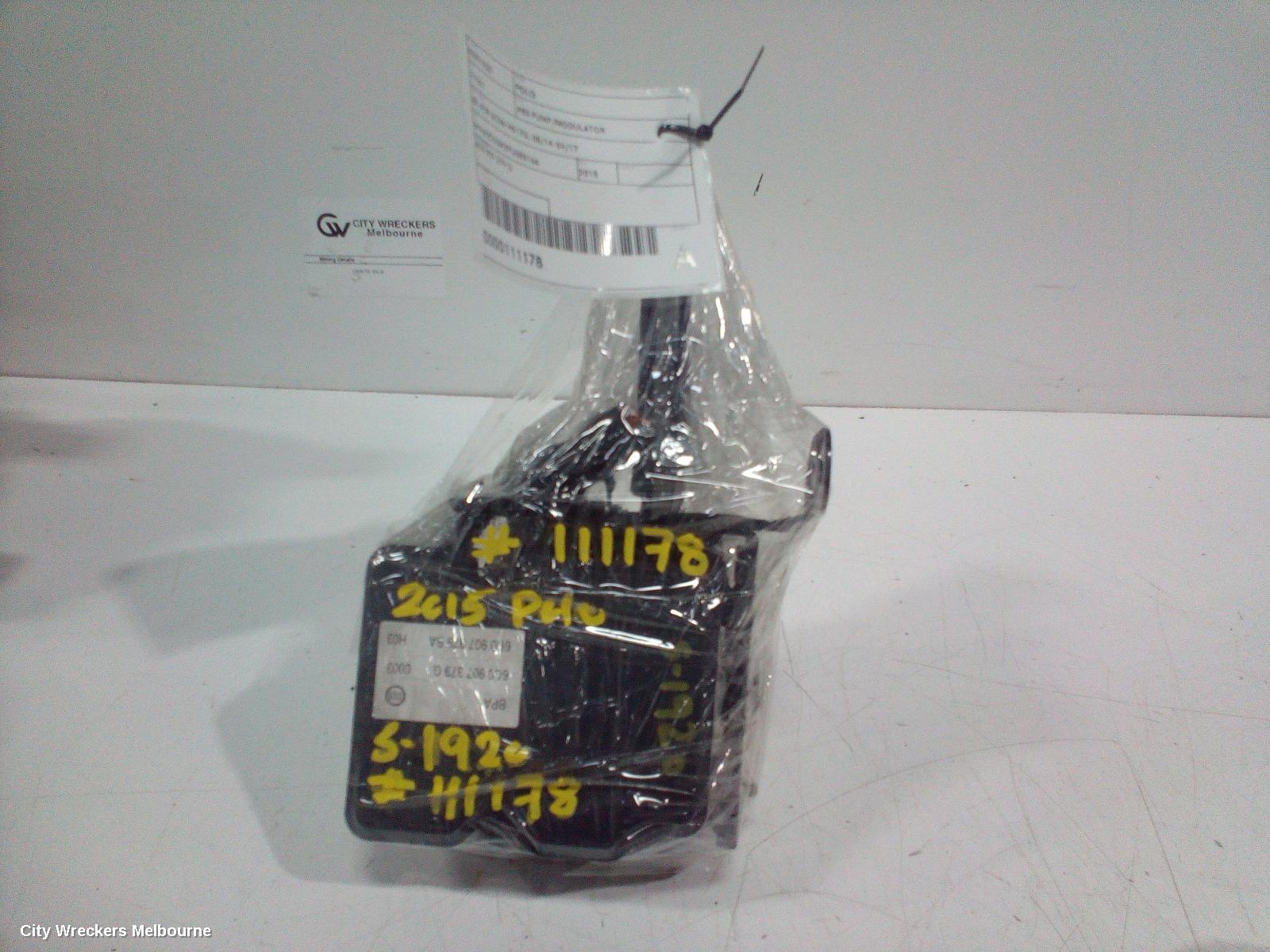 VOLKSWAGEN POLO ABS PUMP/MODULATOR, 6R, P/N 6C0614517G, 05/2014 - 09/2017