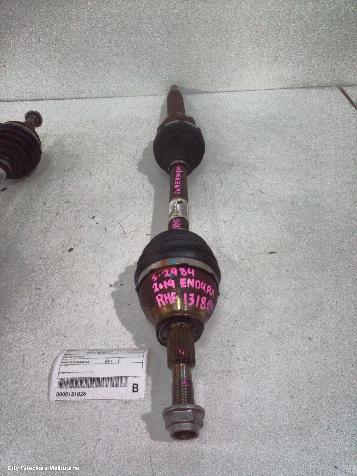 FORD ENDURA RIGHT DRIVESHAFT, CA, FRONT, AUTO, AWD/FWD, DIESEL, 2.0, TURBO, 09/2018 - 06/2020