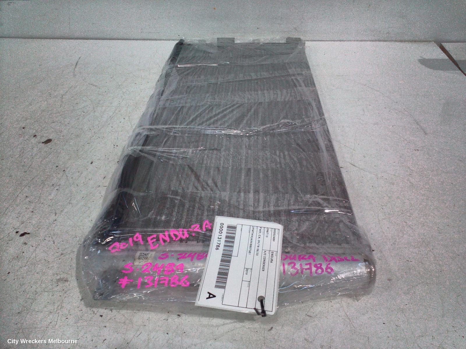 FORD ENDURA A/C CONDENSER, FWD, CA, 09/2018 - 06/2020