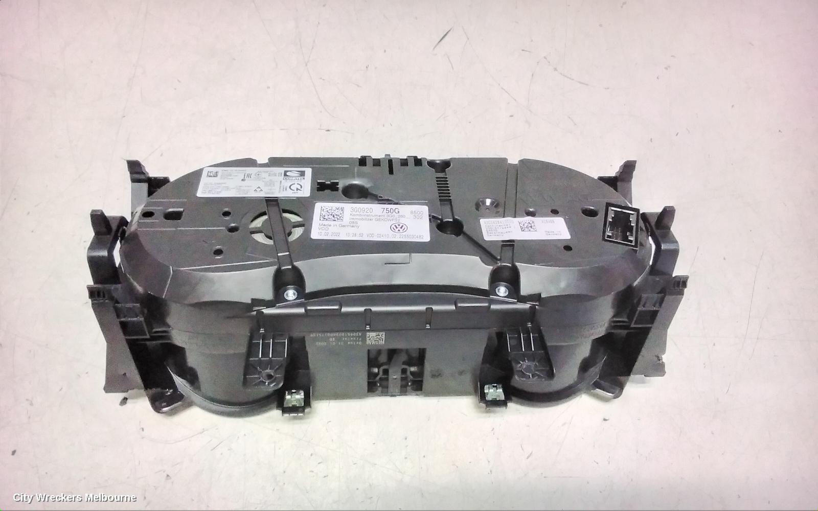 VOLKSWAGEN PASSAT INSTRUMENT CLUSTER, PETROL, 140TSI BUSINESS/162TSI ALLTRACK, B8/MK7, 11/2019 ONWARDS