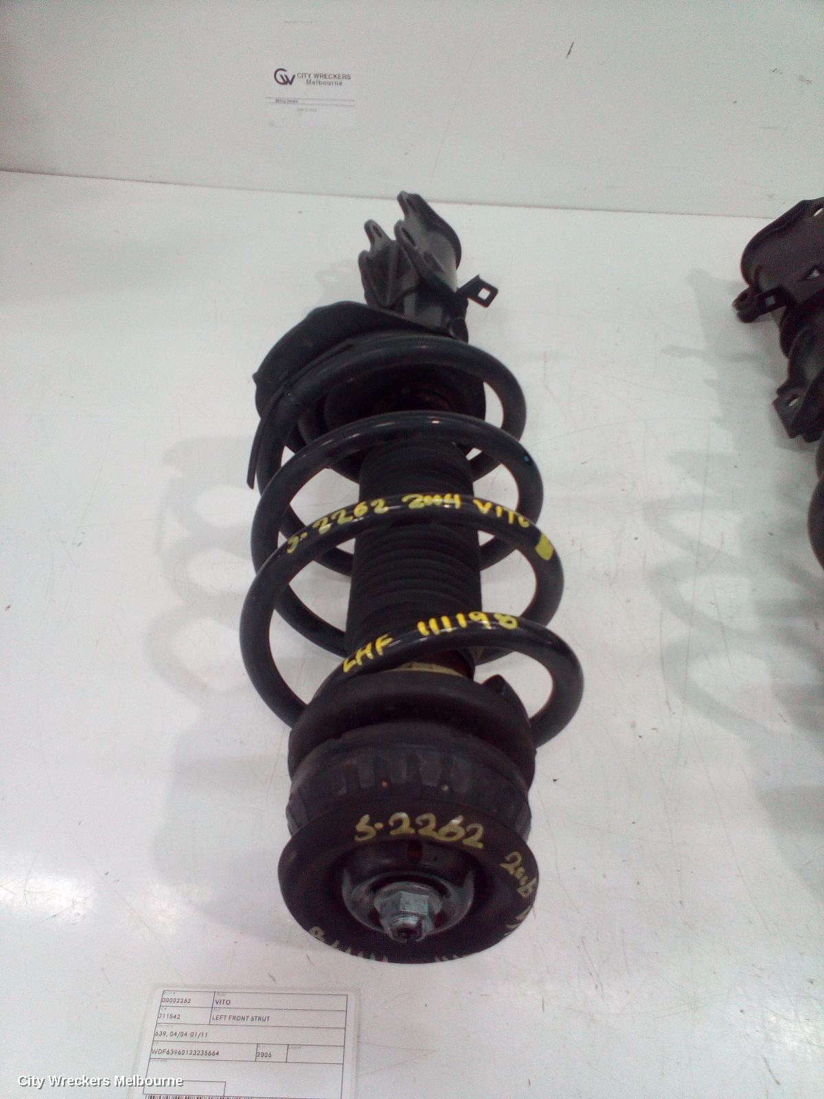 MERCEDES VITO LEFT FRONT STRUT, 639, 04/2004 - 01/2011