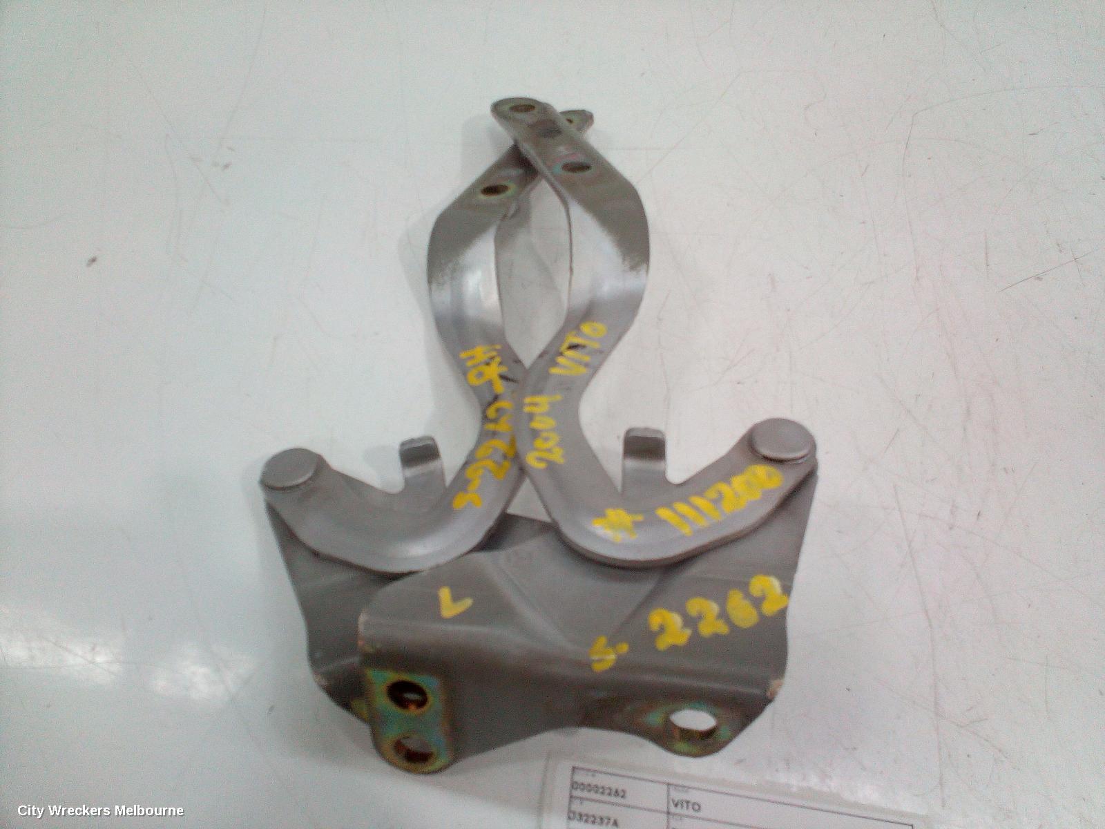 MERCEDES VITO BONNET HINGE/STRUT, HINGES (PAIR), 639, 04/2004 - 01/2011