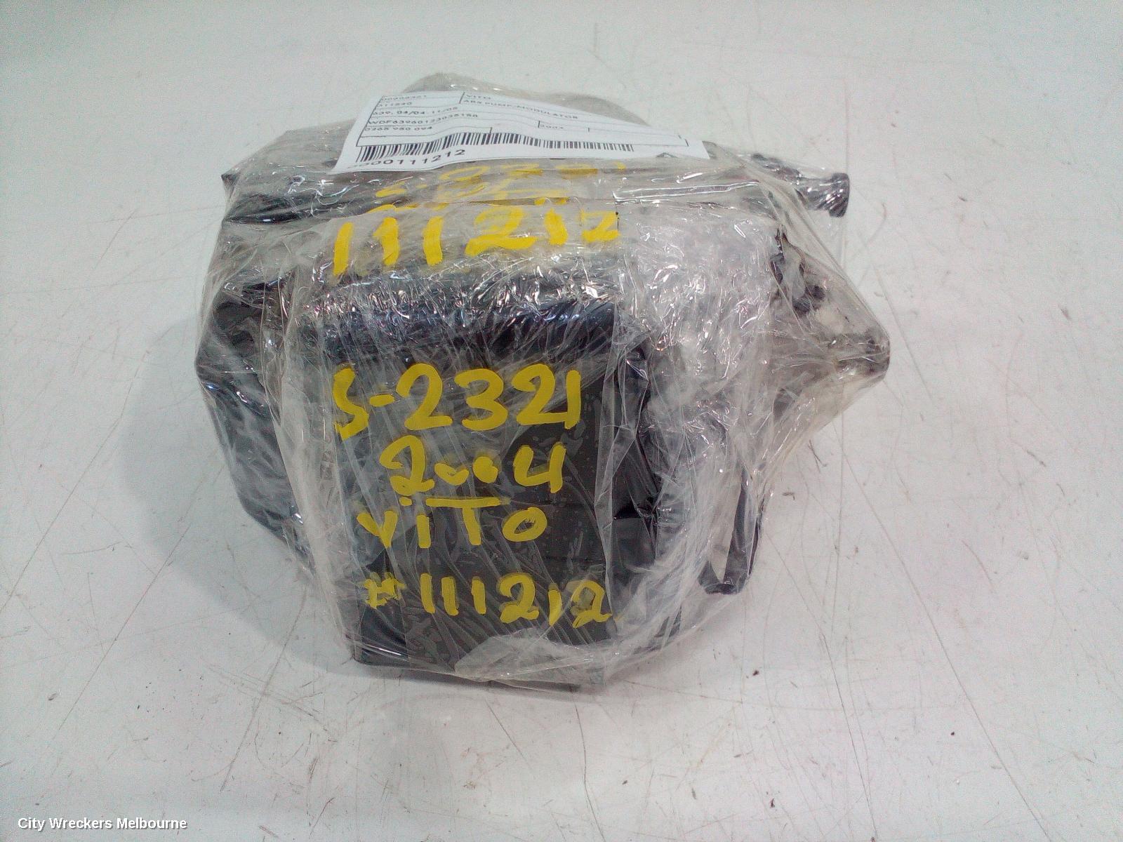 MERCEDES VITO ABS PUMP/MODULATOR, 639, 04/2004 - 11/2005