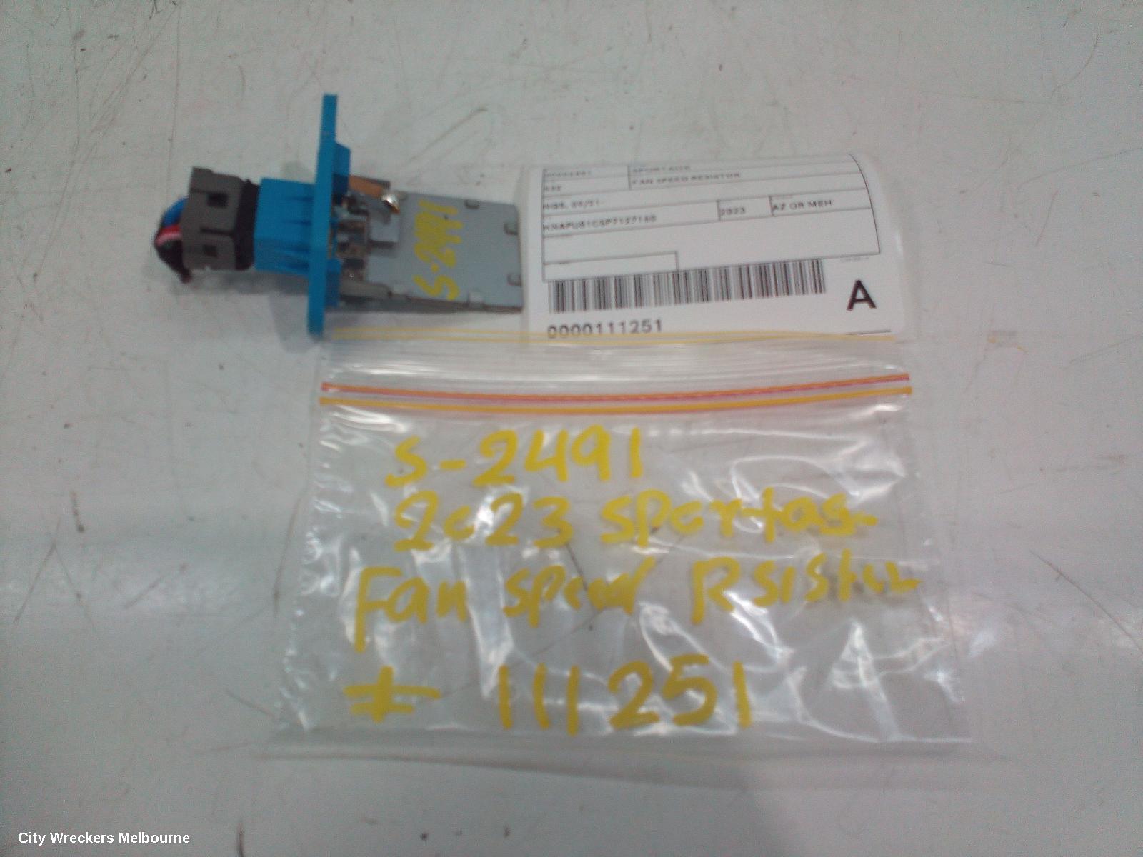 KIA SPORTAGE FAN SPEED RESISTOR, NQ5, 09/2021 ONWARDS