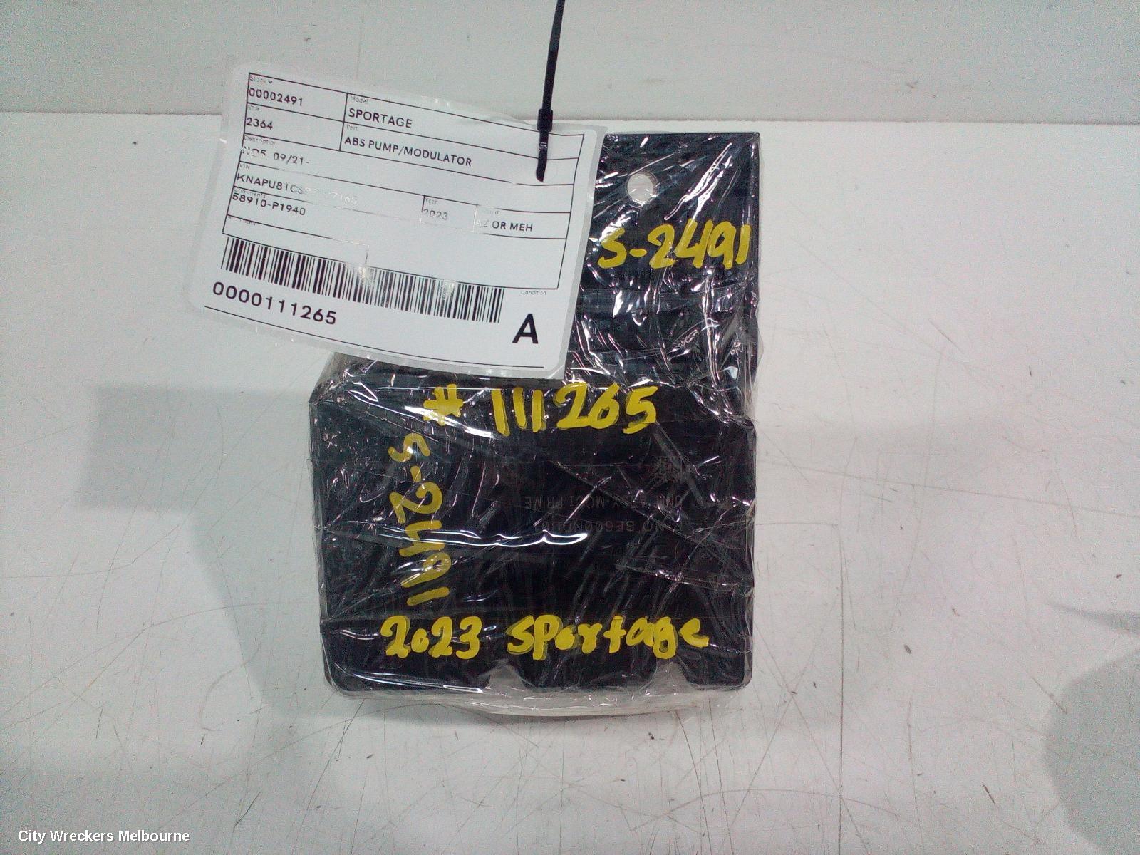 KIA SPORTAGE ABS PUMP/MODULATOR, NQ5, 09/2021 ONWARDS