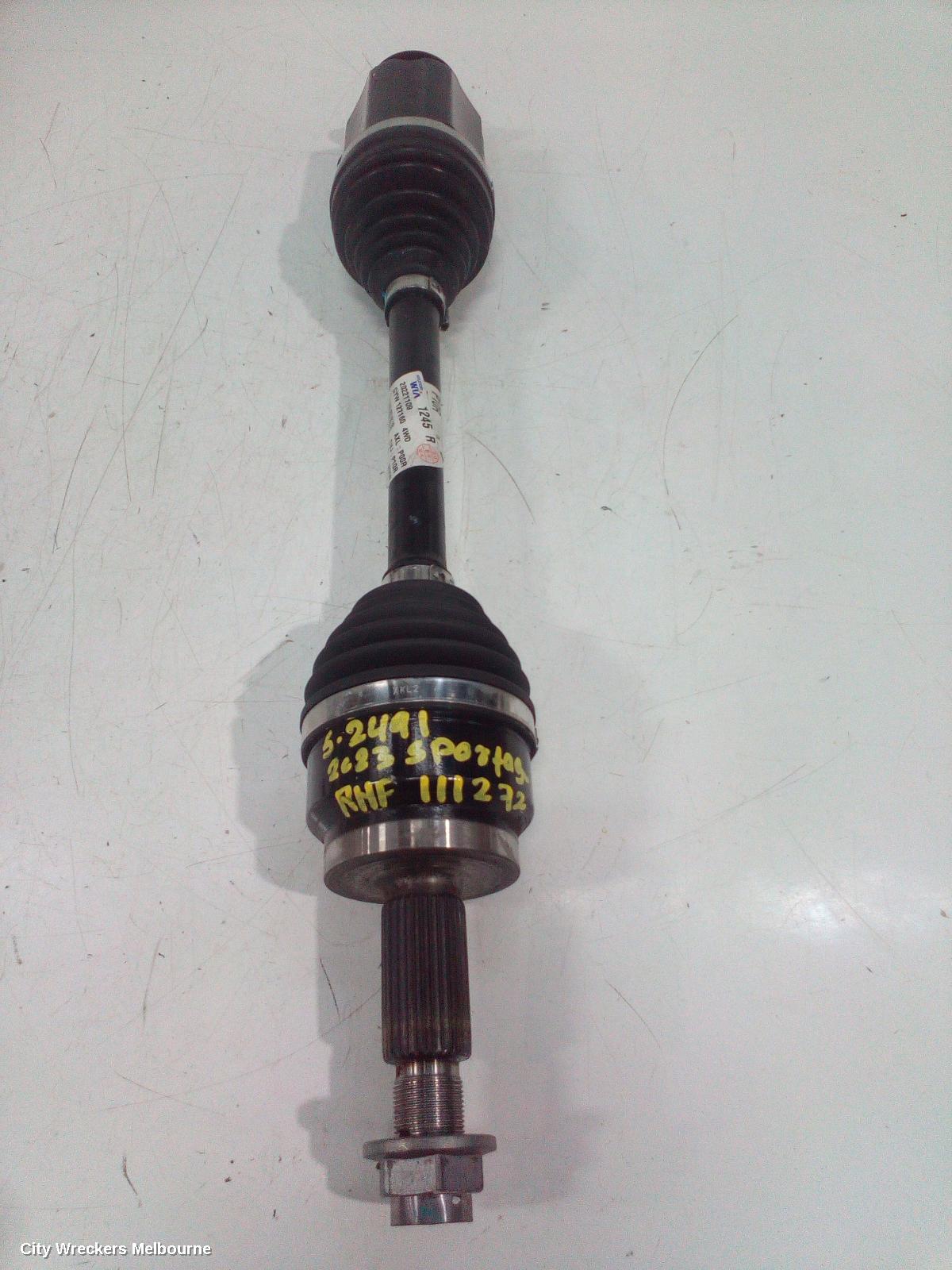 KIA SPORTAGE RIGHT DRIVESHAFT, FRONT, AUTO, AWD, DIESEL, 2.0, D4HD, TURBO, 8 SPEED, NQ5, 09/2021 ONWARDS