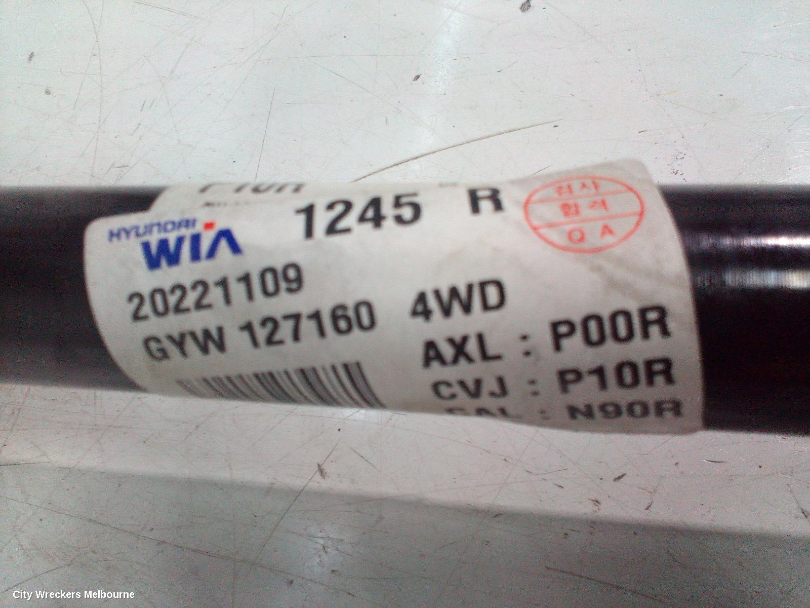 KIA SPORTAGE RIGHT DRIVESHAFT, FRONT, AUTO, AWD, DIESEL, 2.0, D4HD, TURBO, 8 SPEED, NQ5, 09/2021 ONWARDS