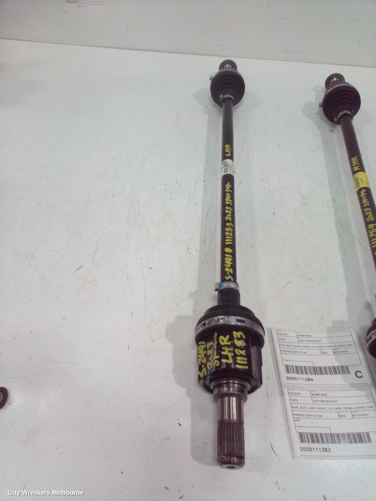KIA SPORTAGE LEFT DRIVESHAFT, REAR, AUTO, AWD, DIESEL, 2.0, D4HD, TURBO, 8 SPEED, NQ5, 09/2021 ONWARDS