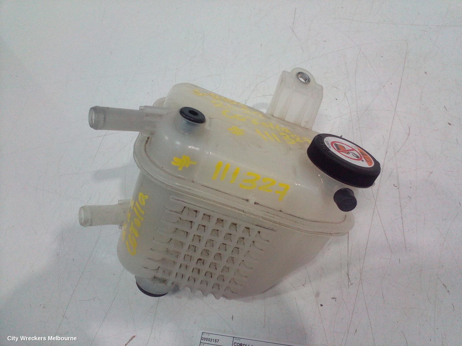 TOYOTA COROLLA OVERFLOW BOTTLE, E210, 07/2018 ONWARDS