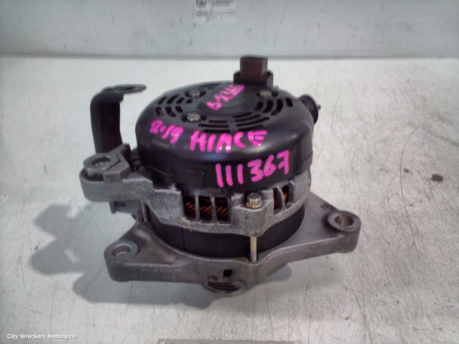 TOYOTA HIACE ALTERNATOR, DIESEL, 2.8, 1GD-FTV, 100 AMP, 300 SERIES, 04/2019 ONWARDS