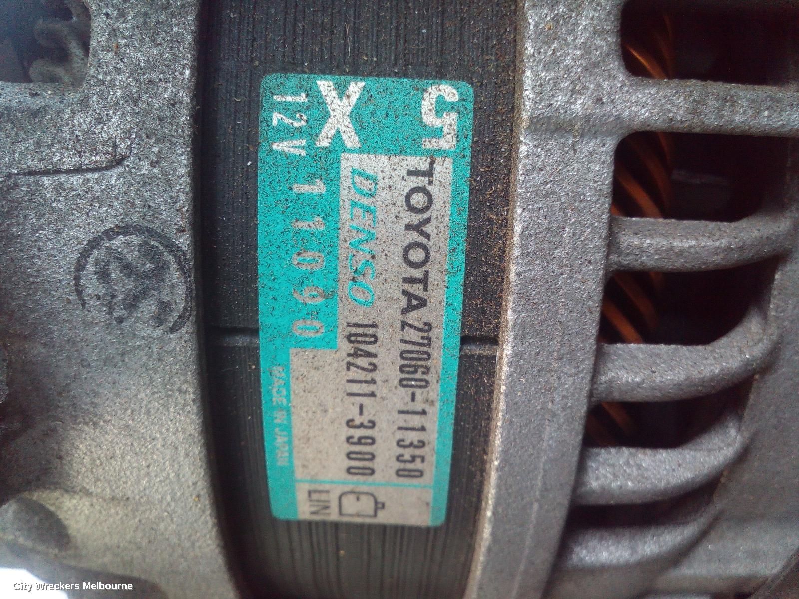 TOYOTA HIACE ALTERNATOR, DIESEL, 2.8, 1GD-FTV, 100 AMP, 300 SERIES, 04/2019 ONWARDS