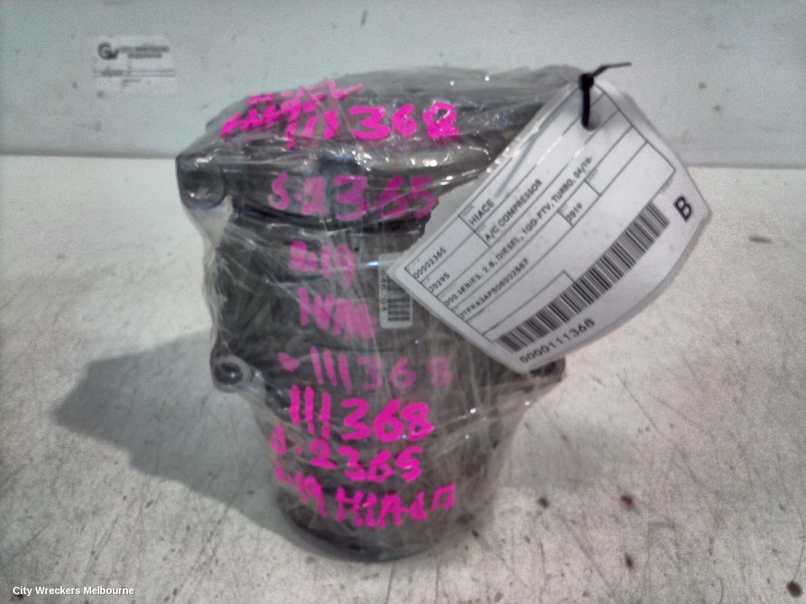 TOYOTA HIACE A/C COMPRESSOR, 300 SERIES, 2.8, DIESEL, 1GD-FTV, TURBO, 04/2019 ONWARDS