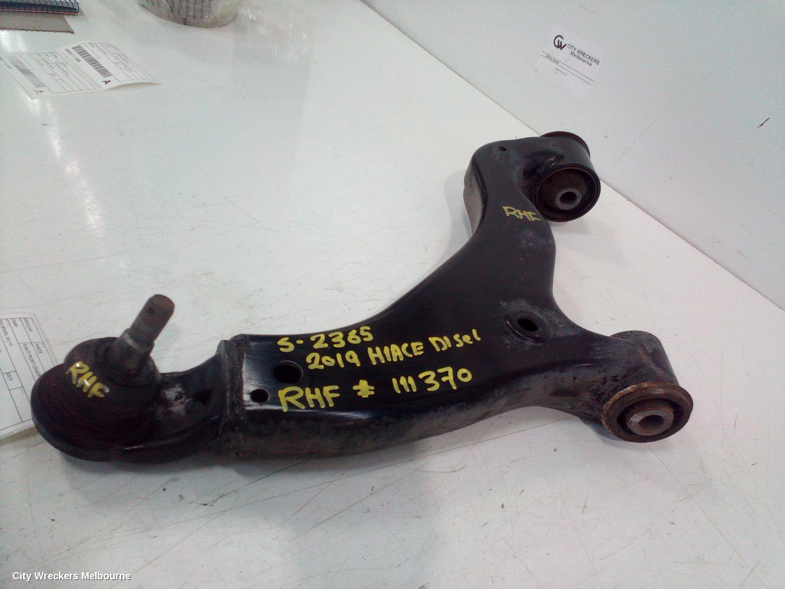 TOYOTA HIACE RIGHT FRONT LOWER CONTROL ARM, 300 SERIES, 02/2019 ONWARDS