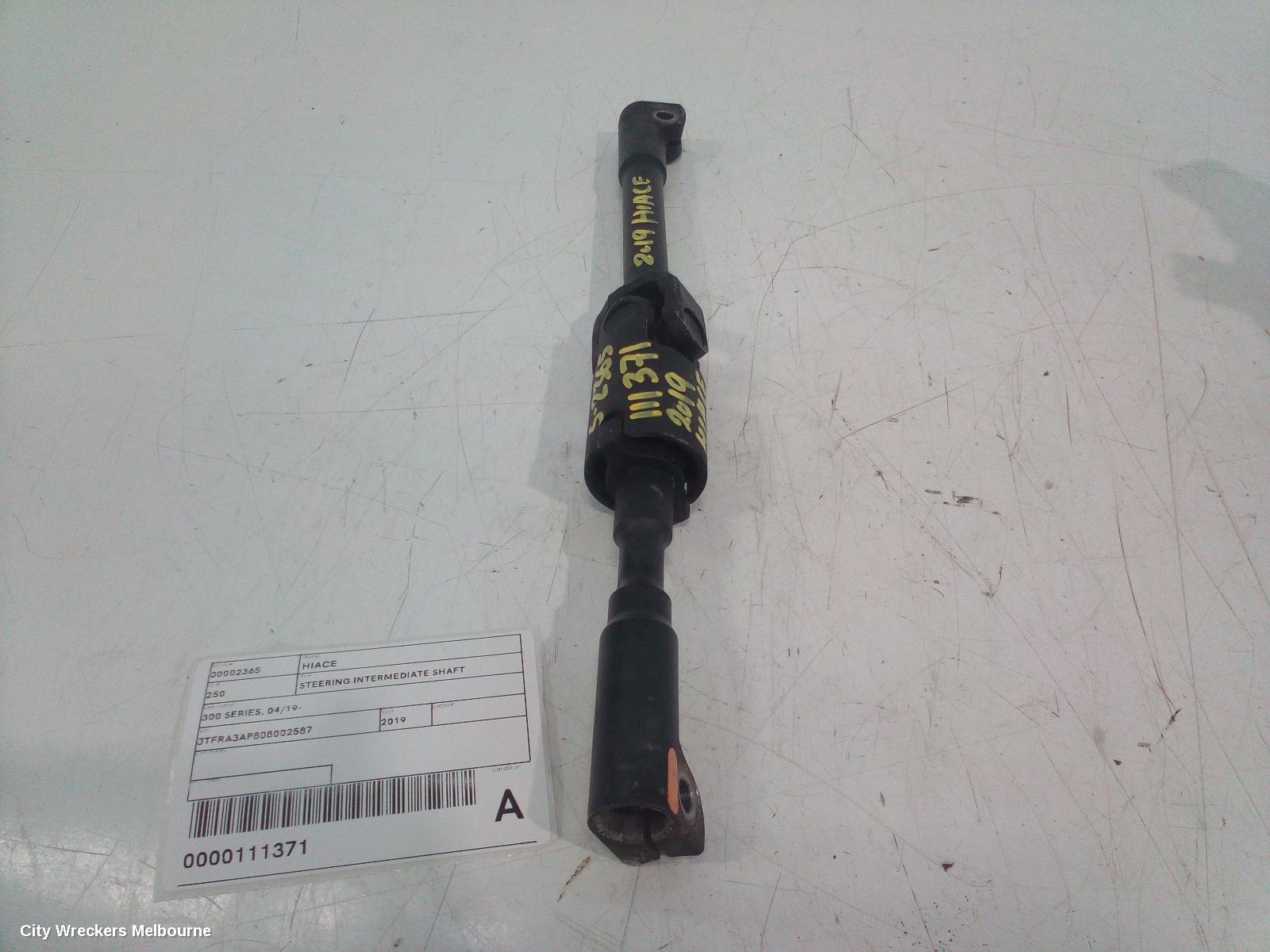 TOYOTA HIACE STEERING INTERMEDIATE SHAFT, 300 SERIES, 02/2019 ONWARDS