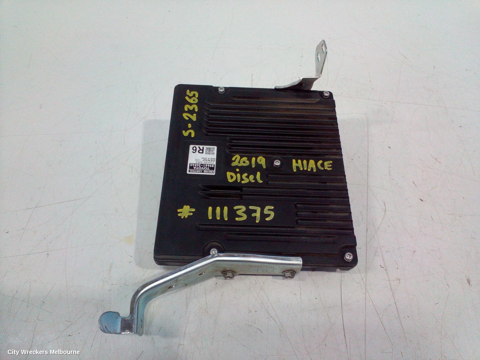 TOYOTA HIACE ECU, ENGINE ECU, 2.8, DIESEL, ECU ONLY, 300 SERIES, 04/2019 ONWARDS