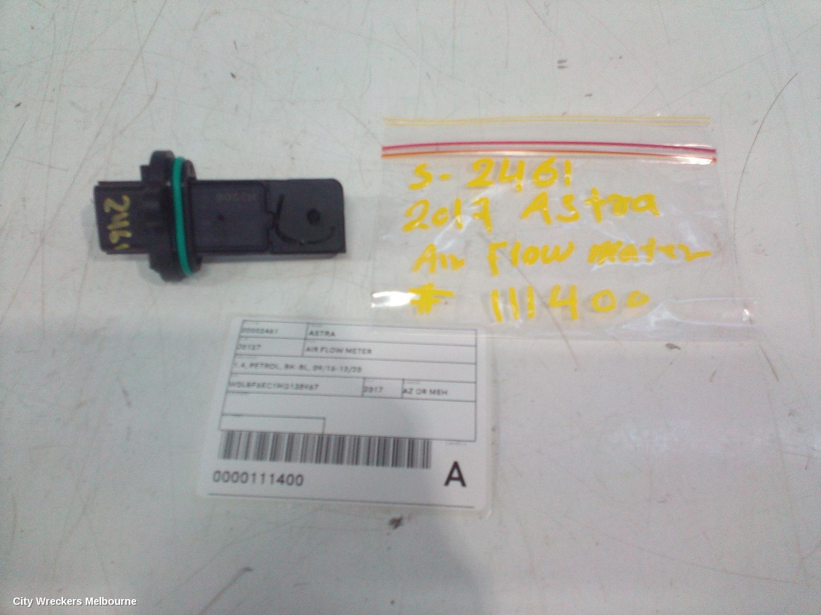 HOLDEN ASTRA AIR FLOW METER, 1.4, PETROL, BK-BL, 09/2016 - 12/2020
