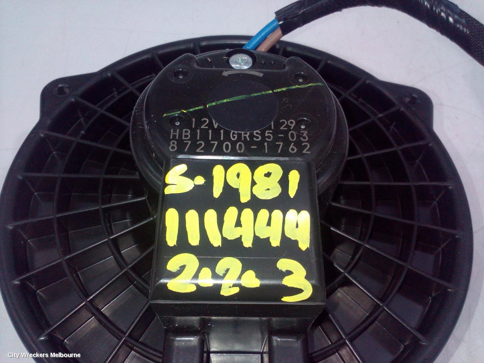MAZDA 3 HEATER FAN MOTOR, BP, 03/2019 ONWARDS