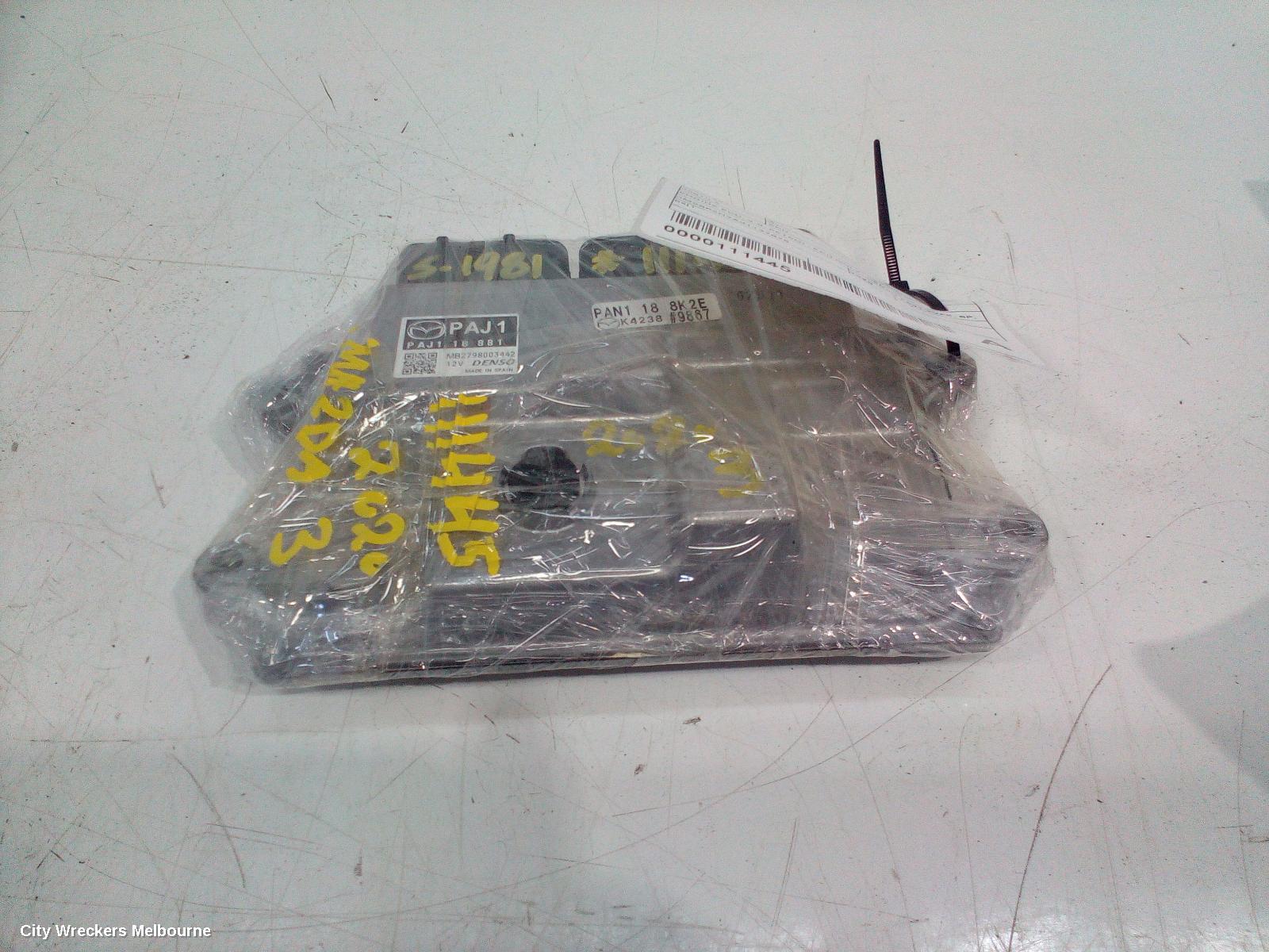 MAZDA 3 ECU, ENGINE ECU, 2.0, PETROL, ECU ONLY, DENSO PAJ1 TYPE, BP, 03/2019 ONWARDS