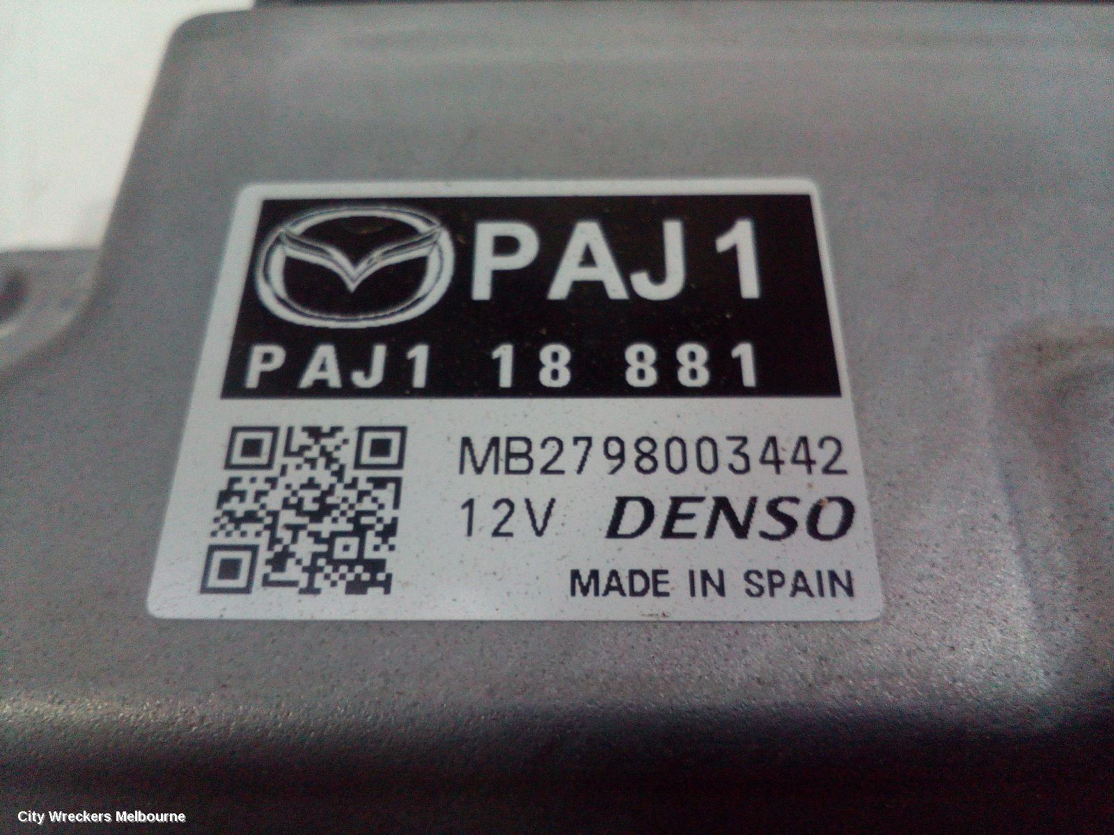 MAZDA 3 ECU, ENGINE ECU, 2.0, PETROL, ECU ONLY, DENSO PAJ1 TYPE, BP, 03/2019 ONWARDS