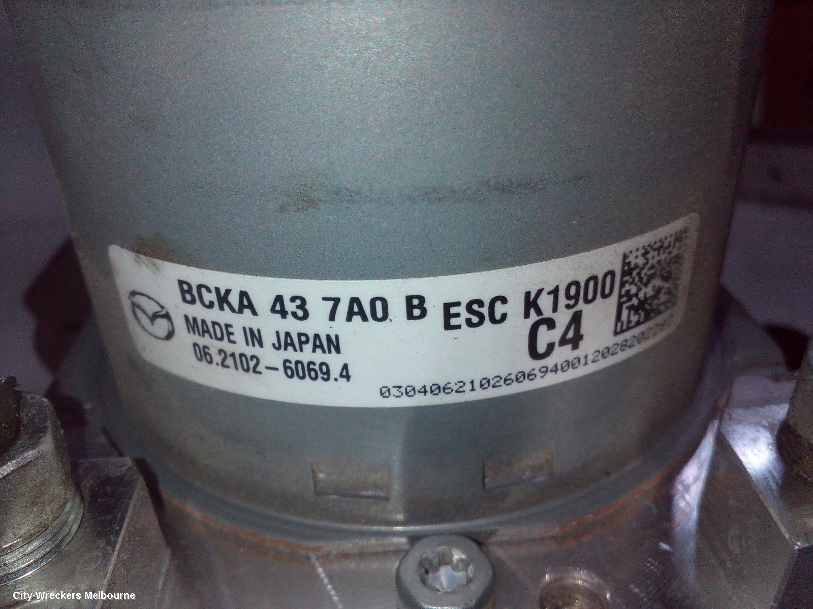 MAZDA 3 ABS PUMP/MODULATOR, BP, 03/2019 ONWARDS