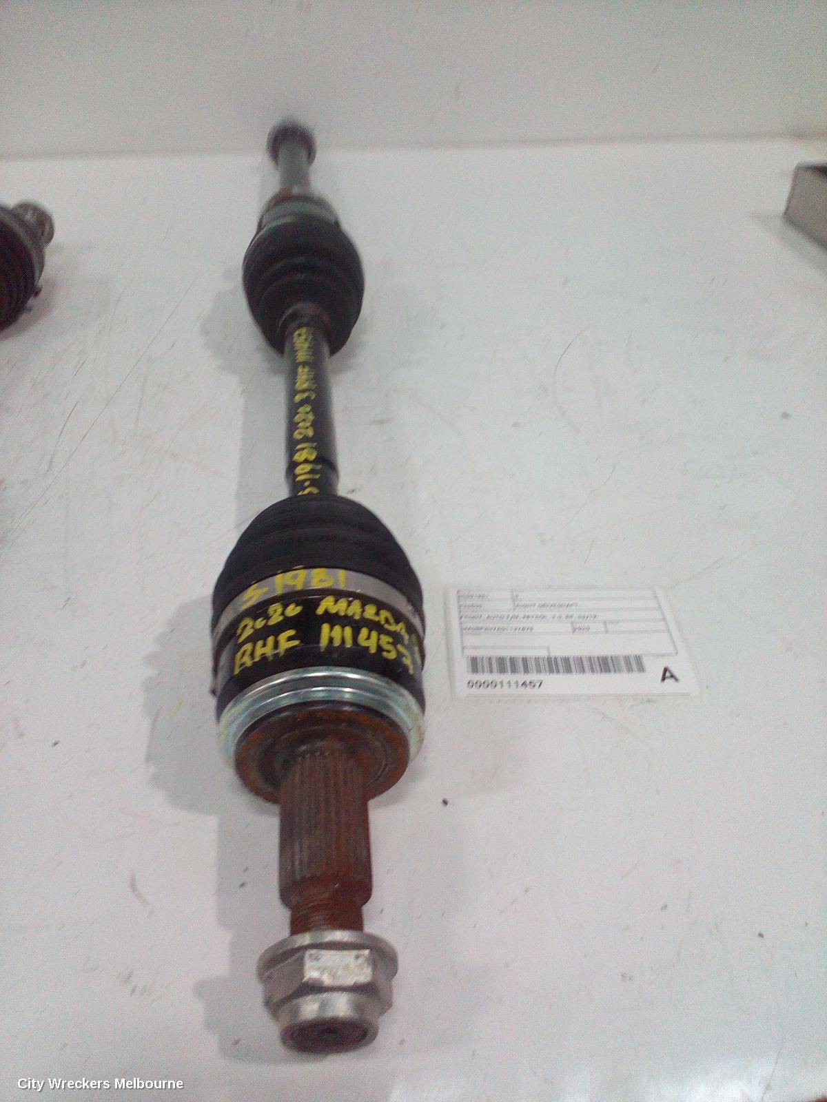 MAZDA 3 RIGHT DRIVESHAFT, FRONT, AUTO T/M, PETROL, 2.0, BP, 03/2019 ONWARDS