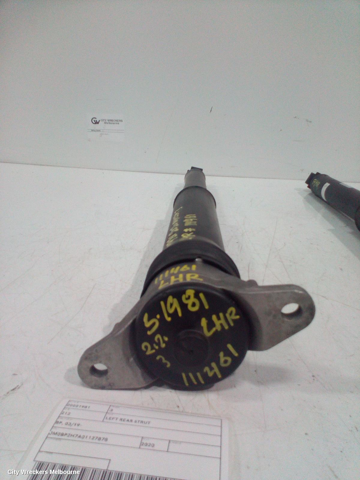 MAZDA 3 LEFT REAR STRUT, BP, 03/2019 ONWARDS