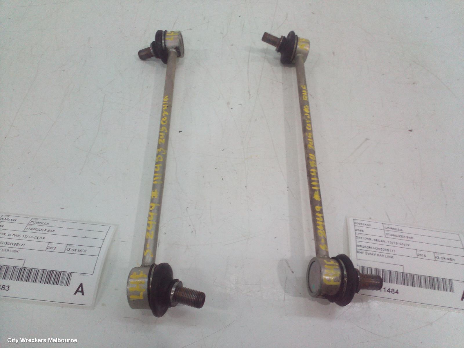 TOYOTA COROLLA STABILISER BAR, ZRE172R, SEDAN, 12/2013 - 06/2019