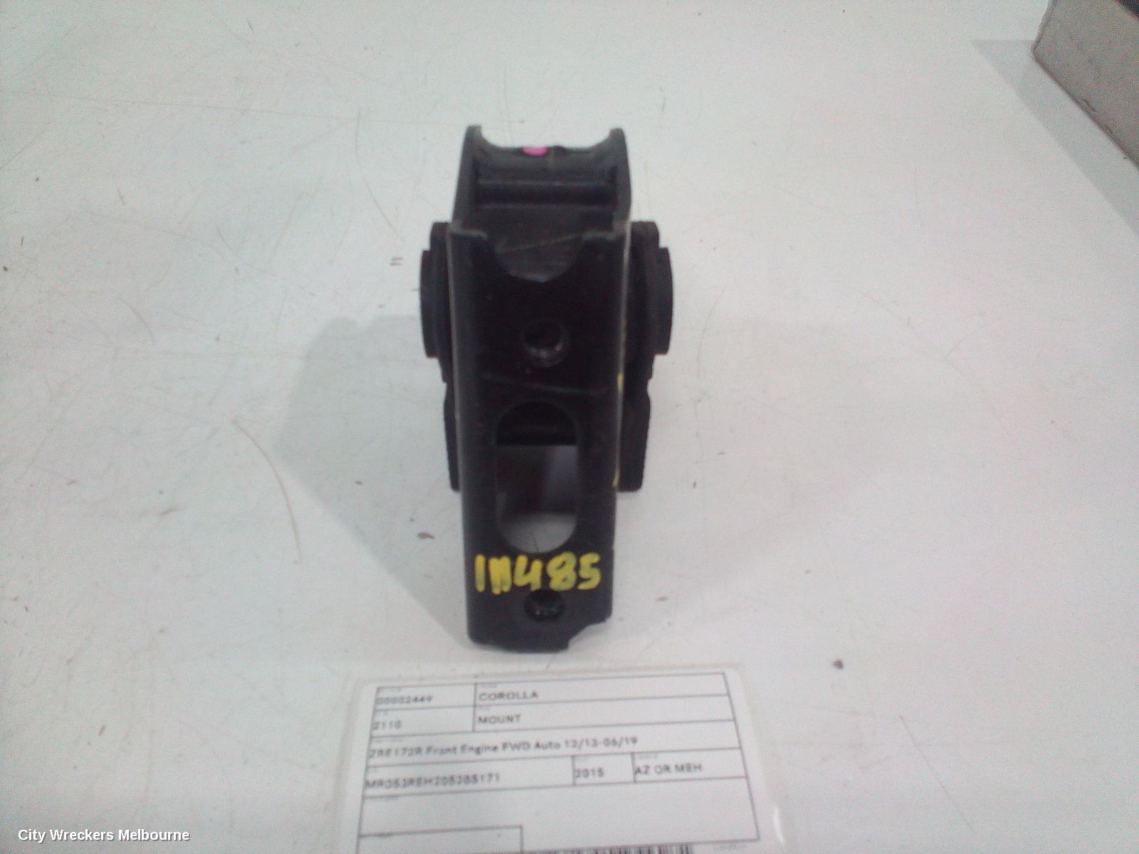 TOYOTA COROLLA MOUNT, ZRE172R FRONT ENGINE FWD AUTO 12/2013 - 06/2019