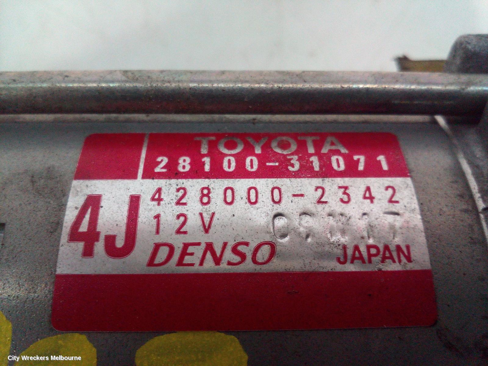 LEXUS IS250/IS250C STARTER, IS250/IS250C, 2.5, 4GR, GSE20R, 11/2005 - 12/2014