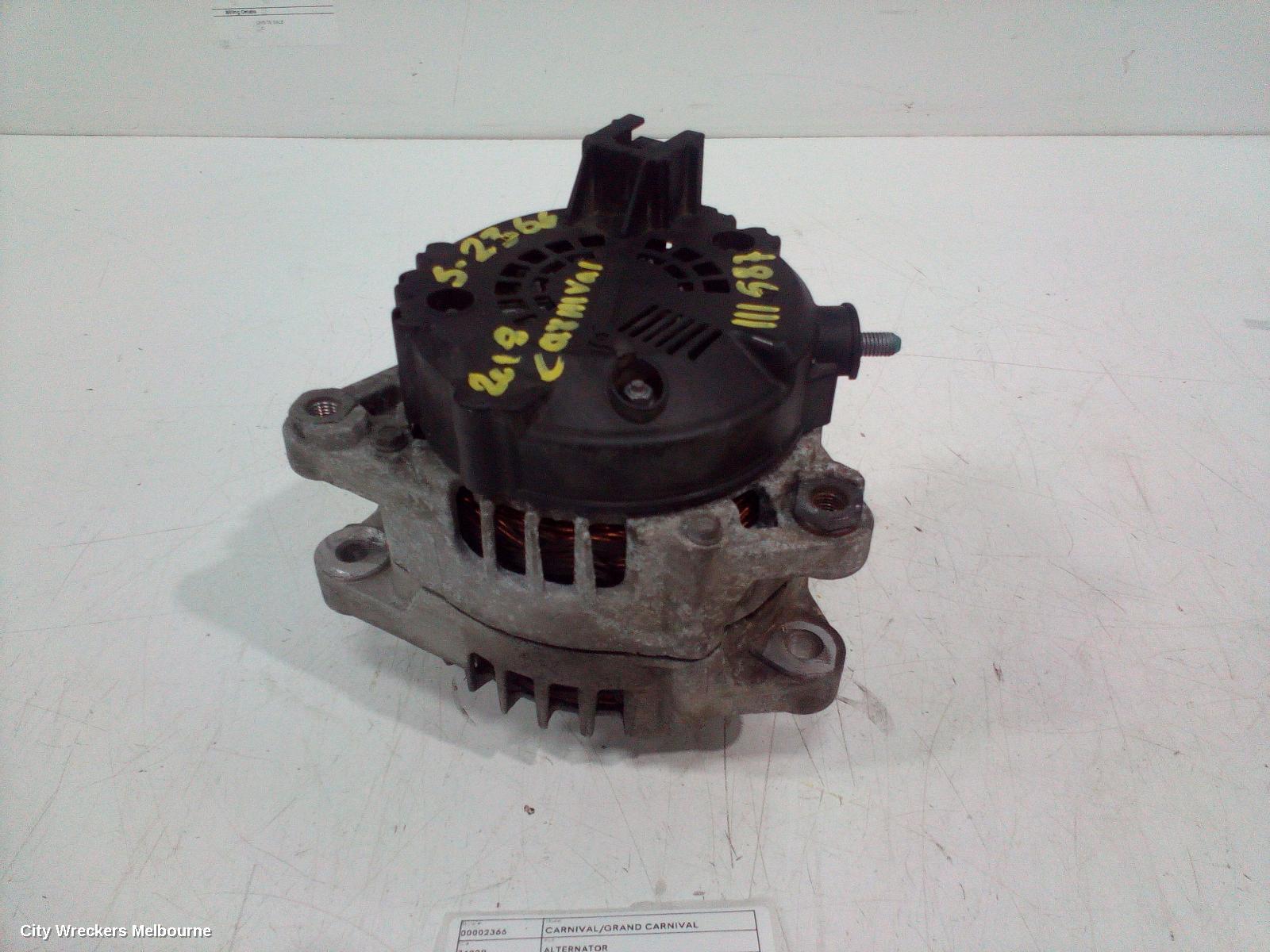 KIA CARNIVAL/GRAND CARNIVAL ALTERNATOR, PETROL, 3.3, G6DH, YP, 02/2015 - 03/2018