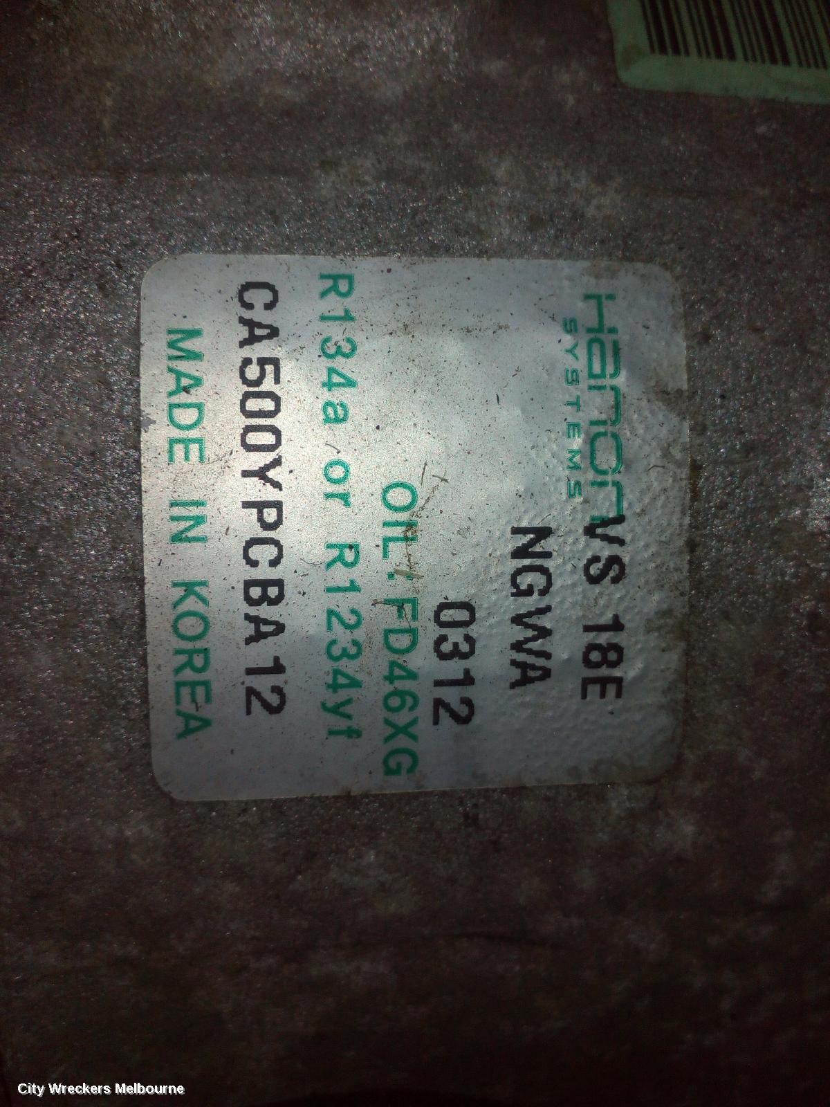 KIA CARNIVAL/GRAND CARNIVAL A/C COMPRESSOR, YP, 3.3, PETROL, G6DH/G6DM, 02/2015 - 10/2020