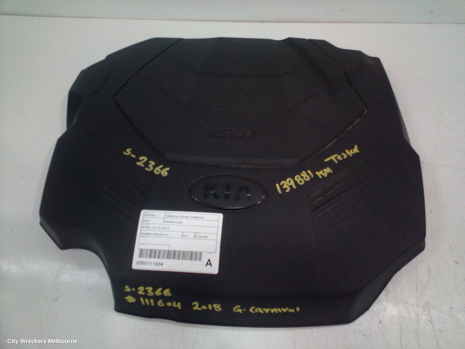 KIA CARNIVAL/GRAND CARNIVAL ENGINE COVER, PETROL, 3.3, YP, 02/2015 ONWARDS