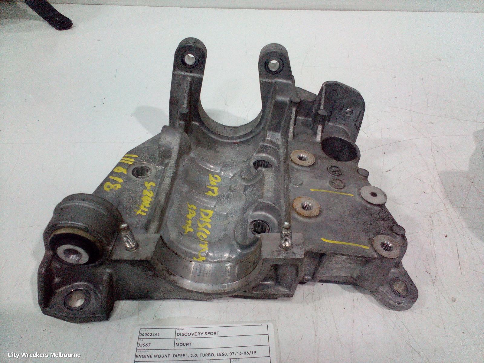 LAND ROVER DISCOVERY SPORT MOUNT, ENGINE MOUNT, DIESEL, 2.0, TURBO, L550, 07/2016 - 06/2019