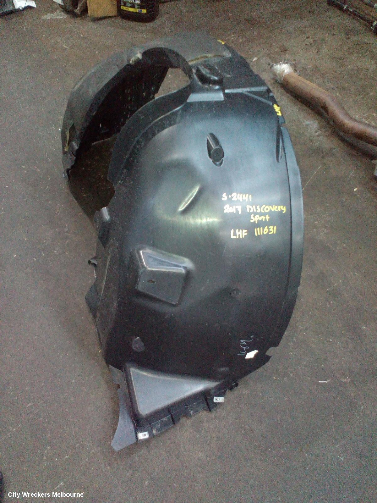 LAND ROVER DISCOVERY SPORT LEFT GUARD LINER, L550, FRONT ASSY, 01/2015 - 06/2019