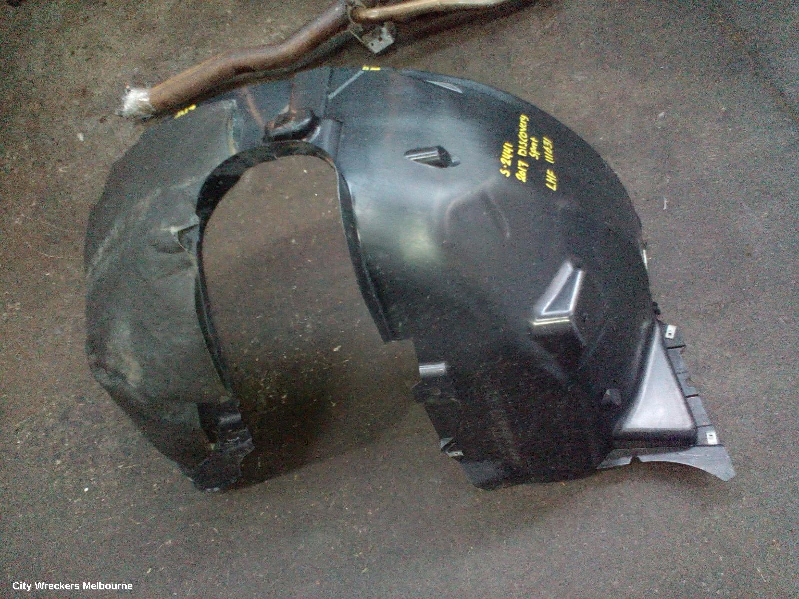 LAND ROVER DISCOVERY SPORT LEFT GUARD LINER, L550, FRONT ASSY, 01/2015 - 06/2019