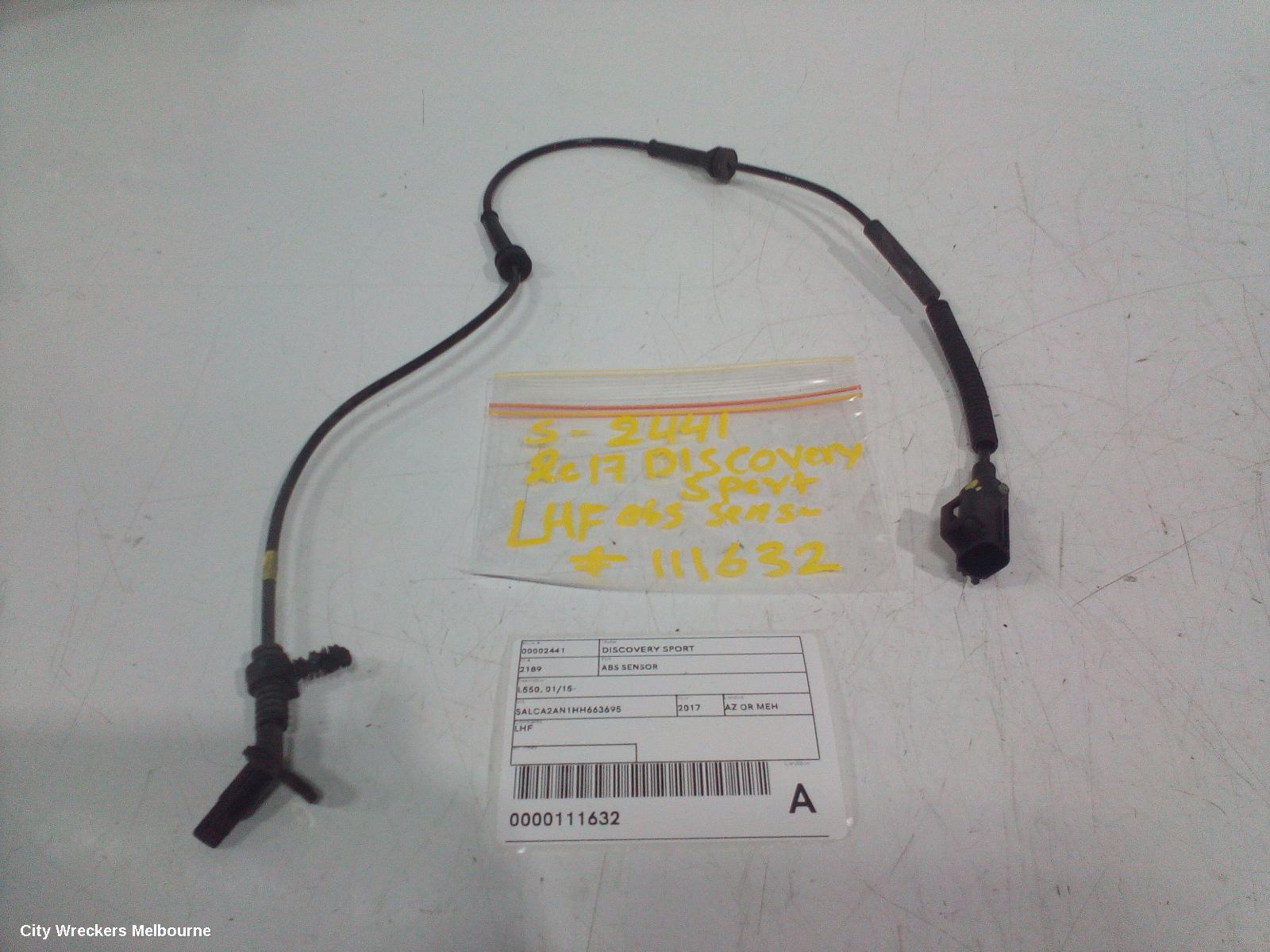 LAND ROVER DISCOVERY SPORT ABS SENSOR, L550, LH FRONT, 01/2015 ONWARDS