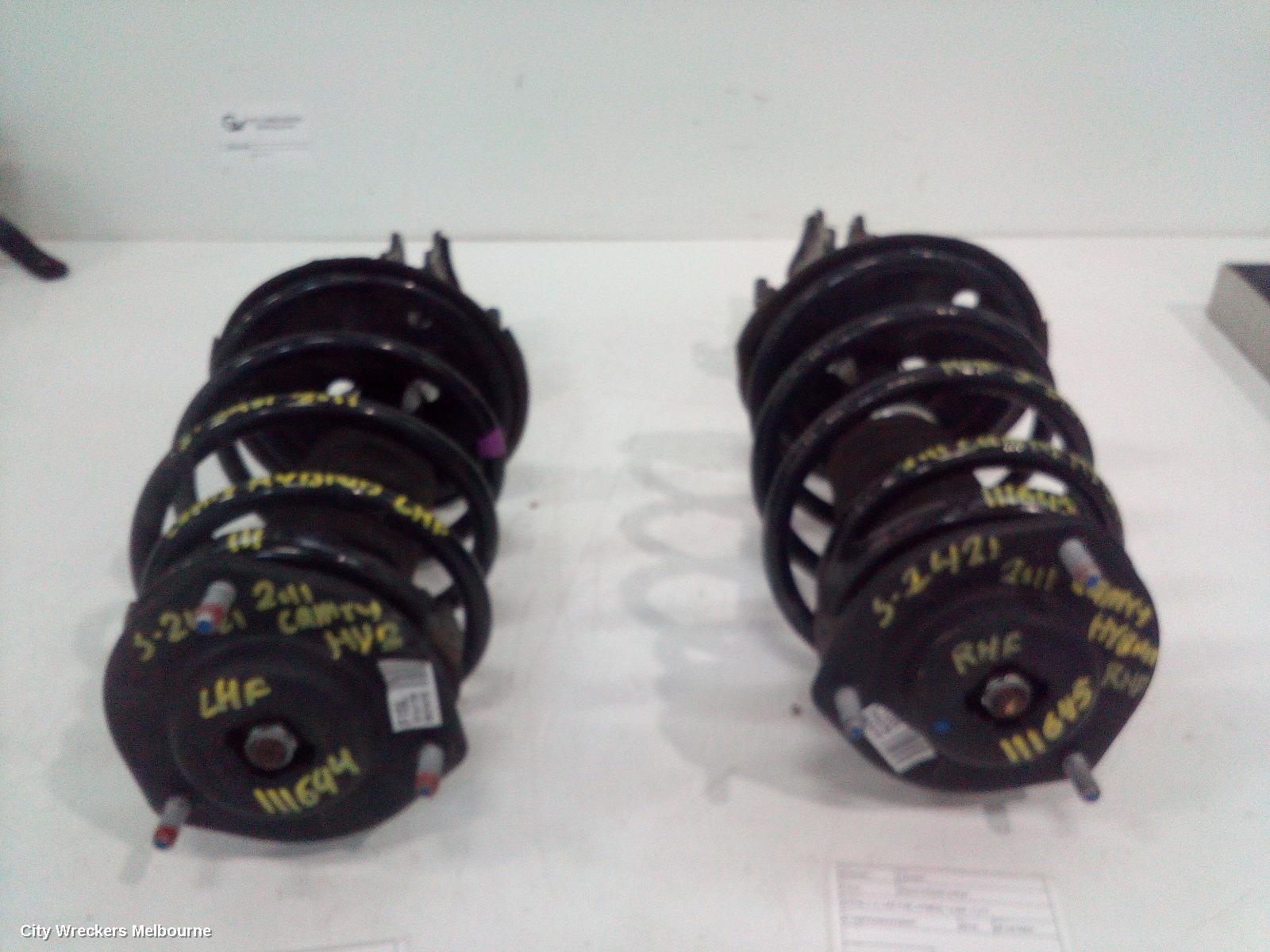 TOYOTA CAMRY LEFT FRONT STRUT, AHV40, 2.4, 2AZ-FXE, HYBRID, 12/2009 - 11/2011